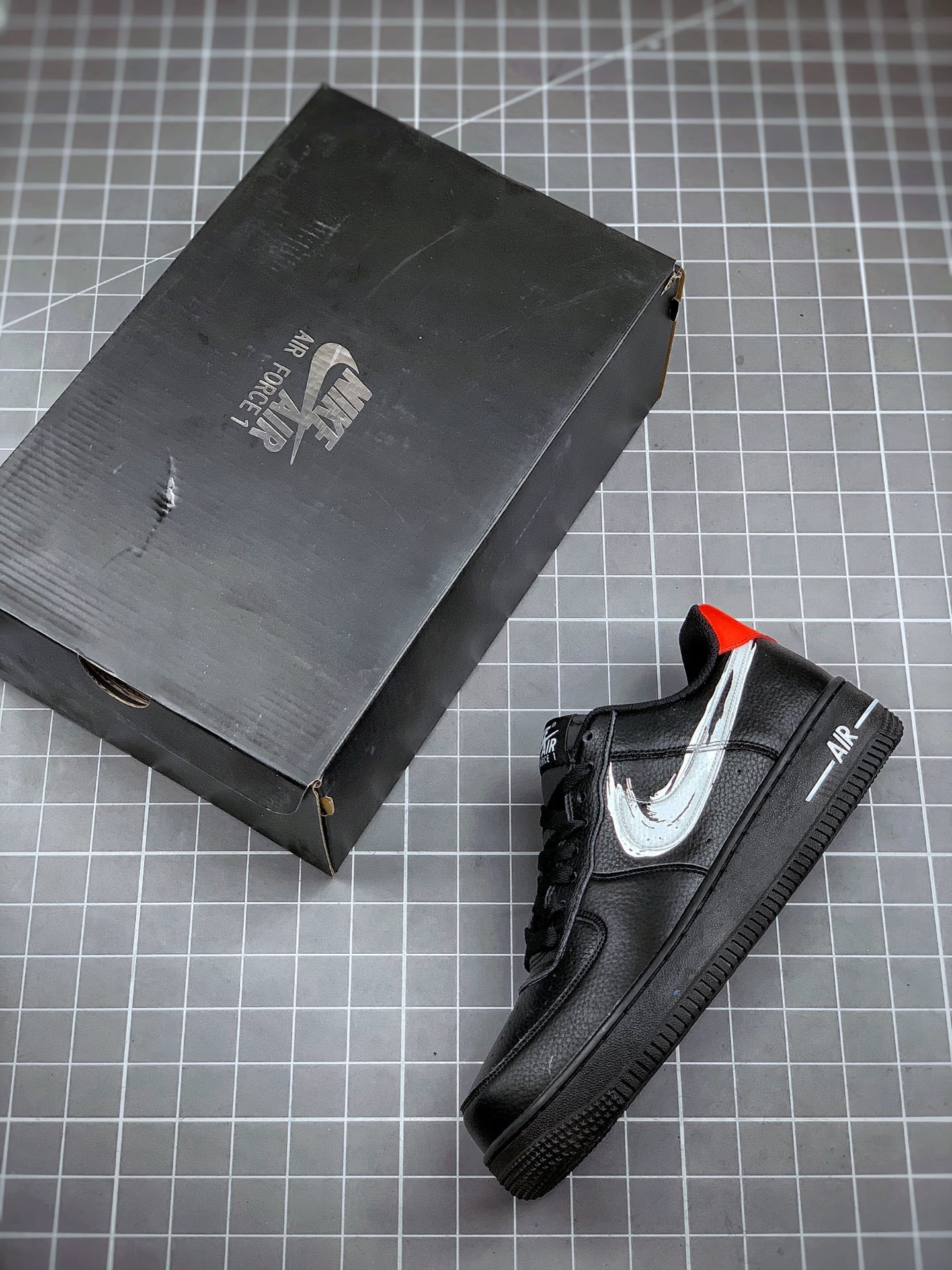 Nike Air Force 1 Low “Brushstroke” Black For Sale
