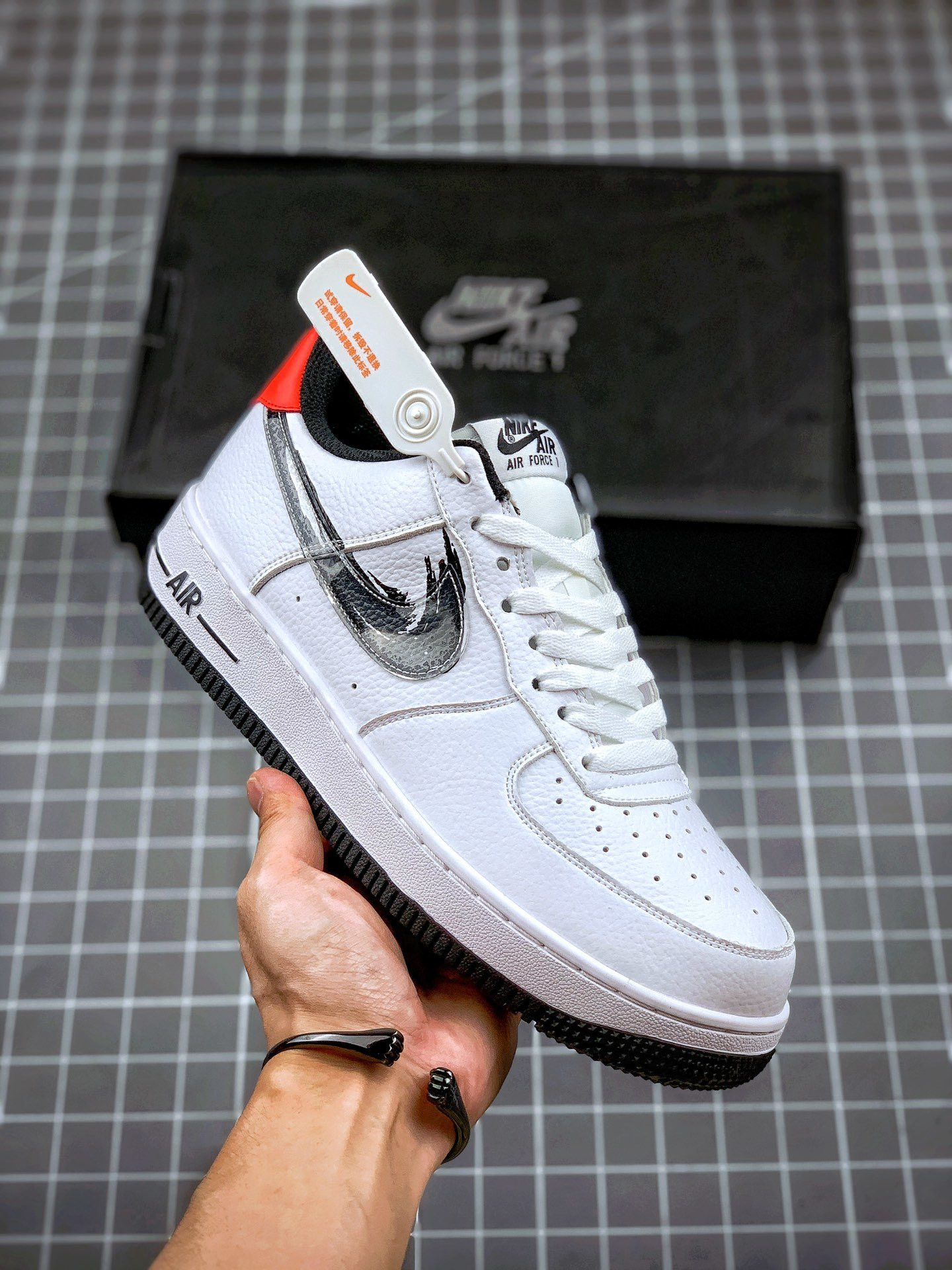 Nike Air Force 1 Low “Brushstroke” White For Sale