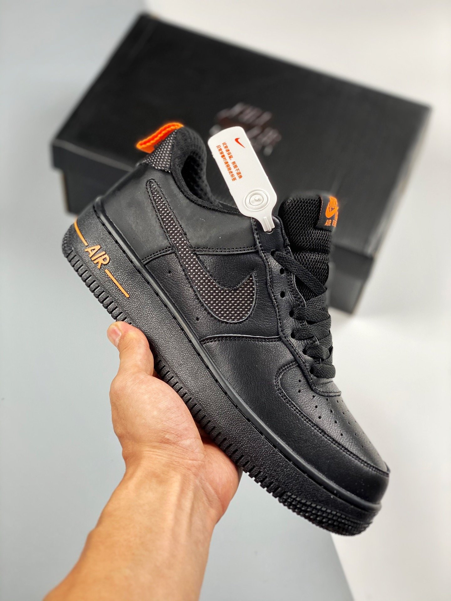 Nike Air Force 1 Low “Cut-Out” Black For Sale