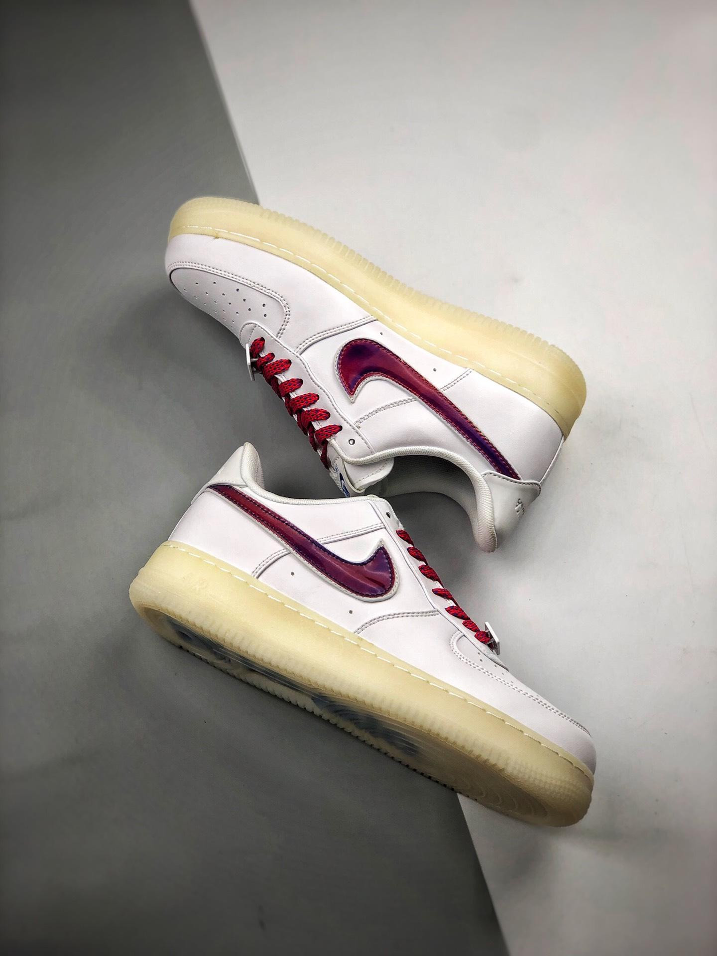 Nike Air Force 1 Low “De Lo Mio” White/University Red-Sport Blue For Sale