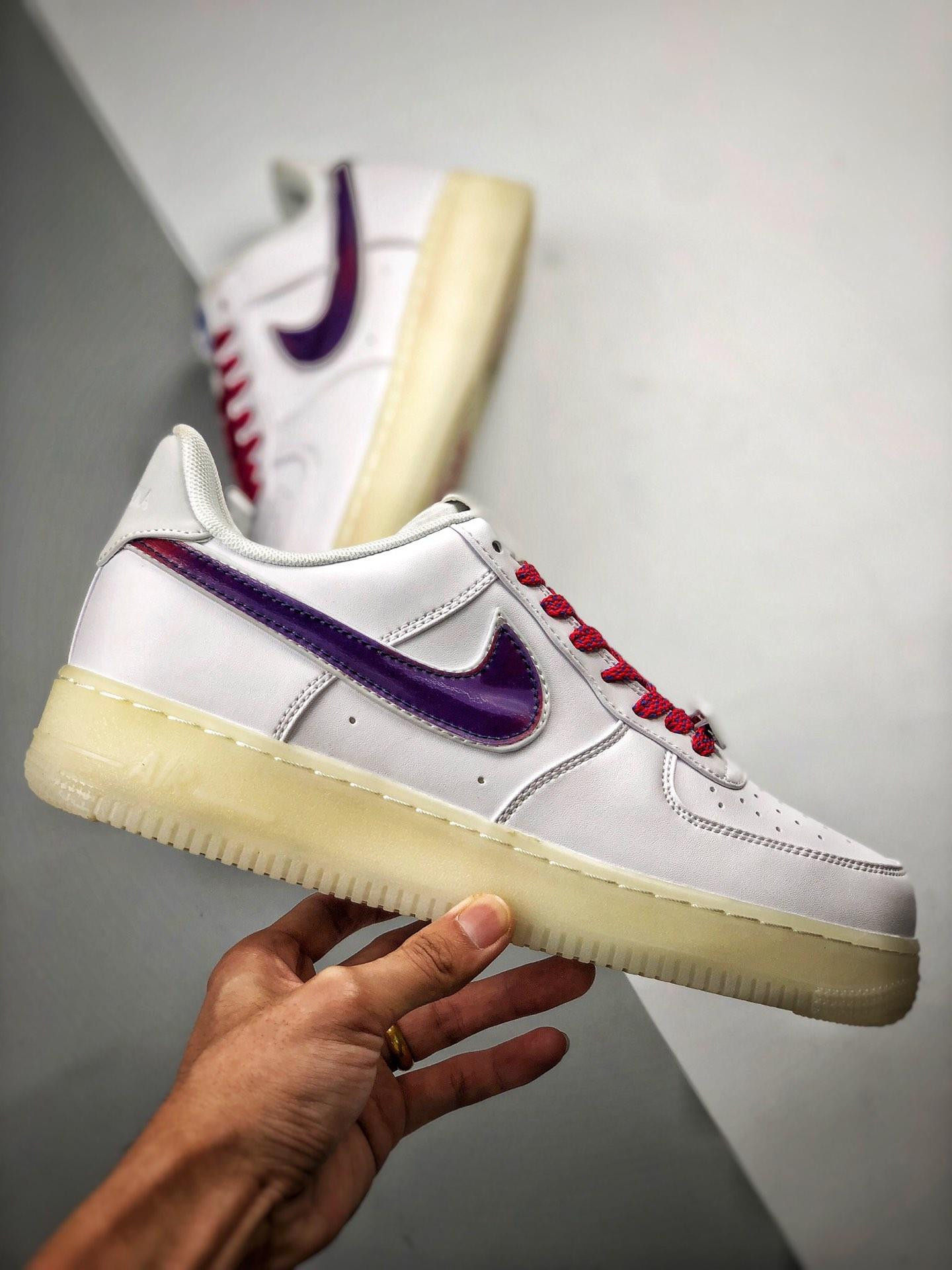Nike Air Force 1 Low “De Lo Mio” White/University Red-Sport Blue For Sale