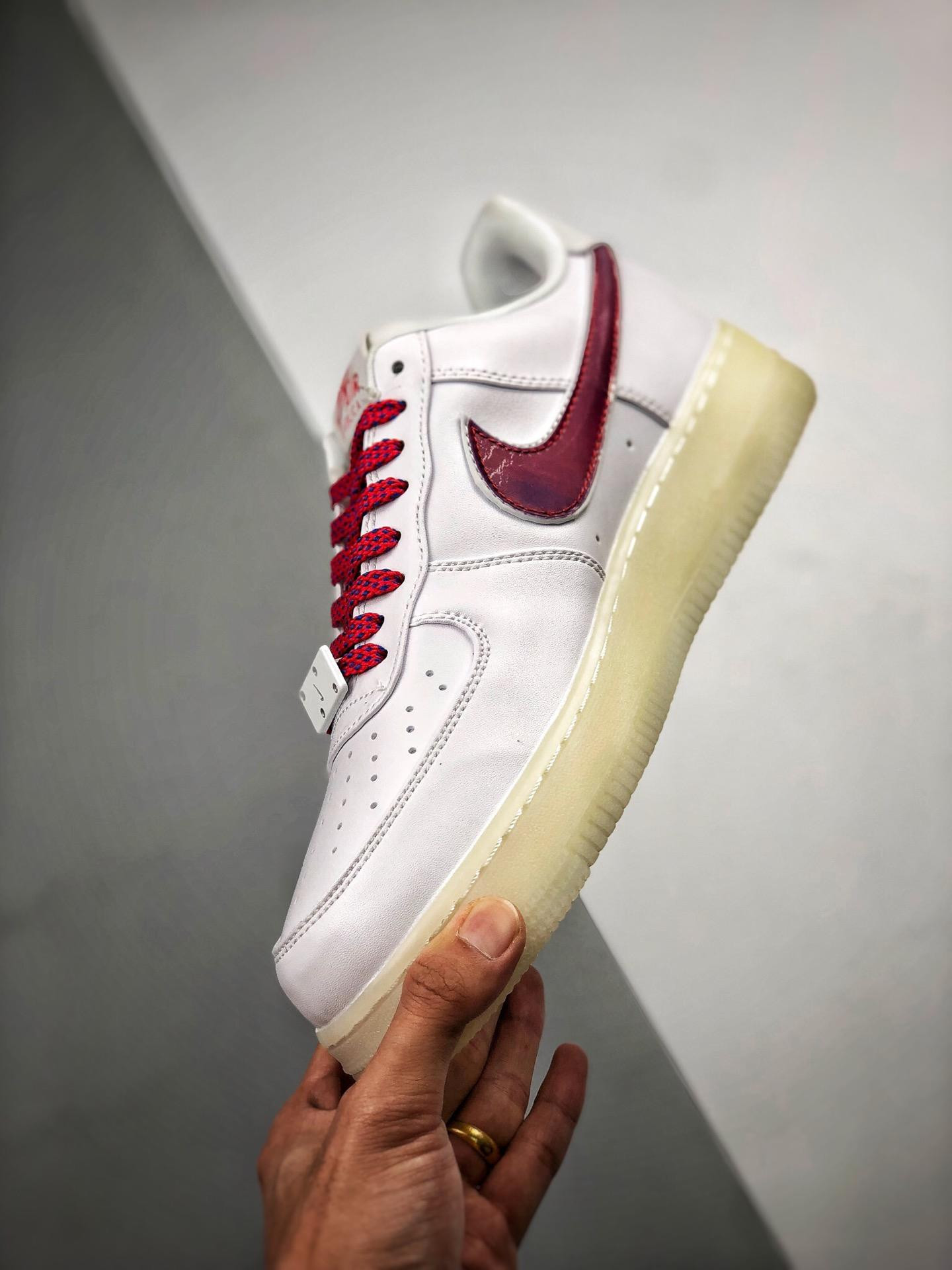 Nike Air Force 1 Low “De Lo Mio” White/University Red-Sport Blue For Sale