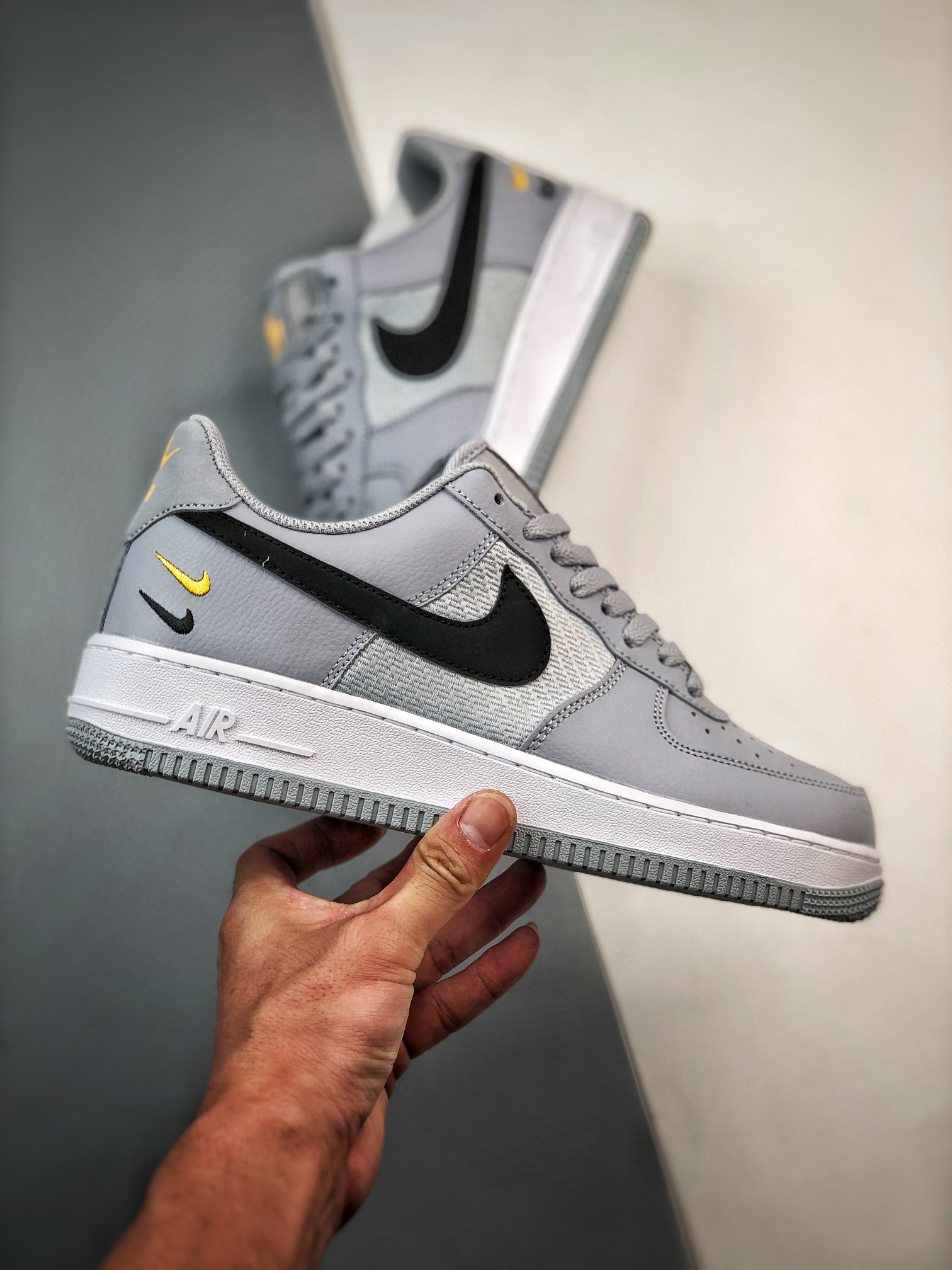 Nike Air Force 1 Low “Double Swoosh” Light Grey For Sale