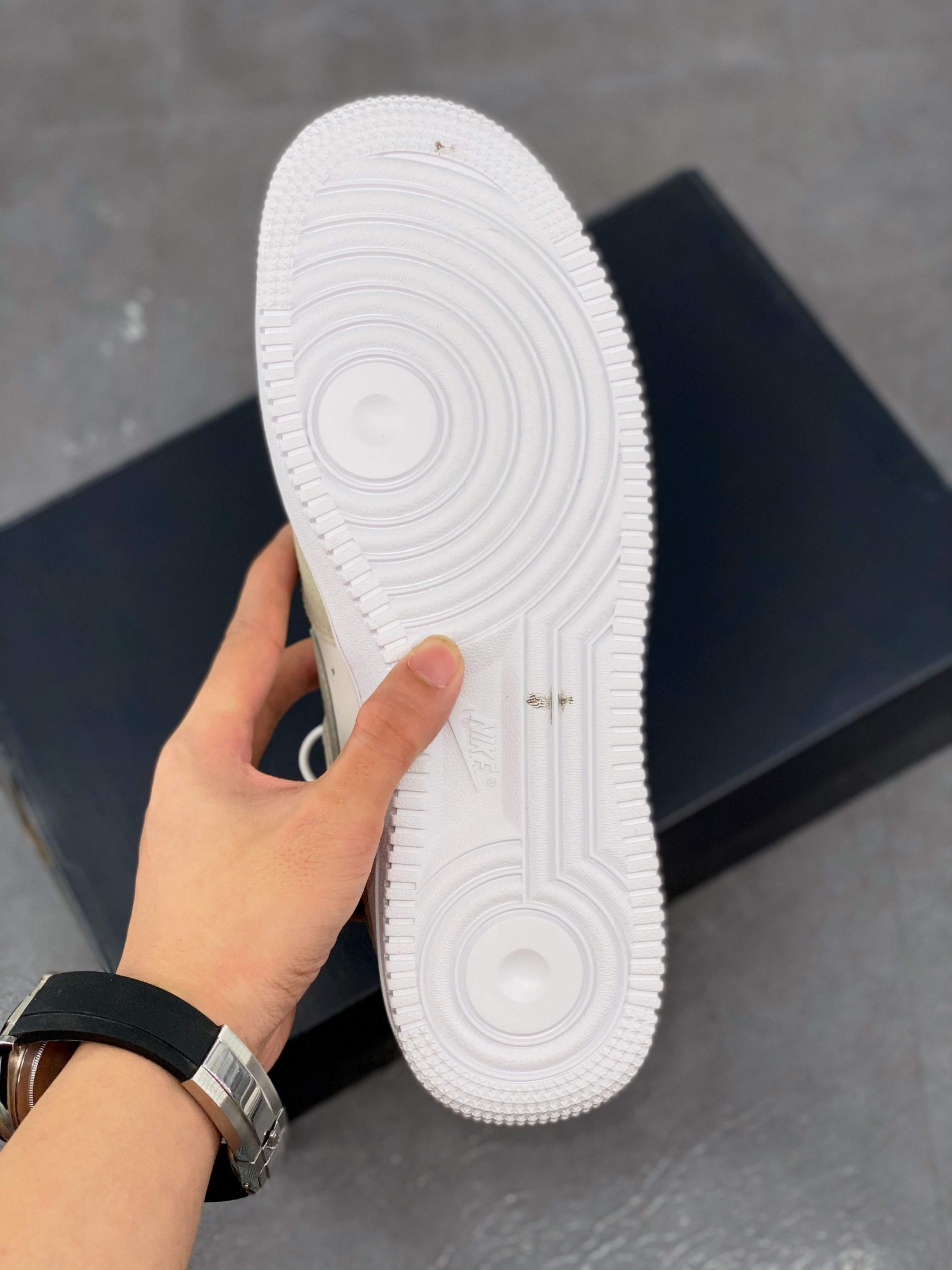 Nike Air Force 1 Low “First Use” Light Stone/Black-Sail-University Red For Sale