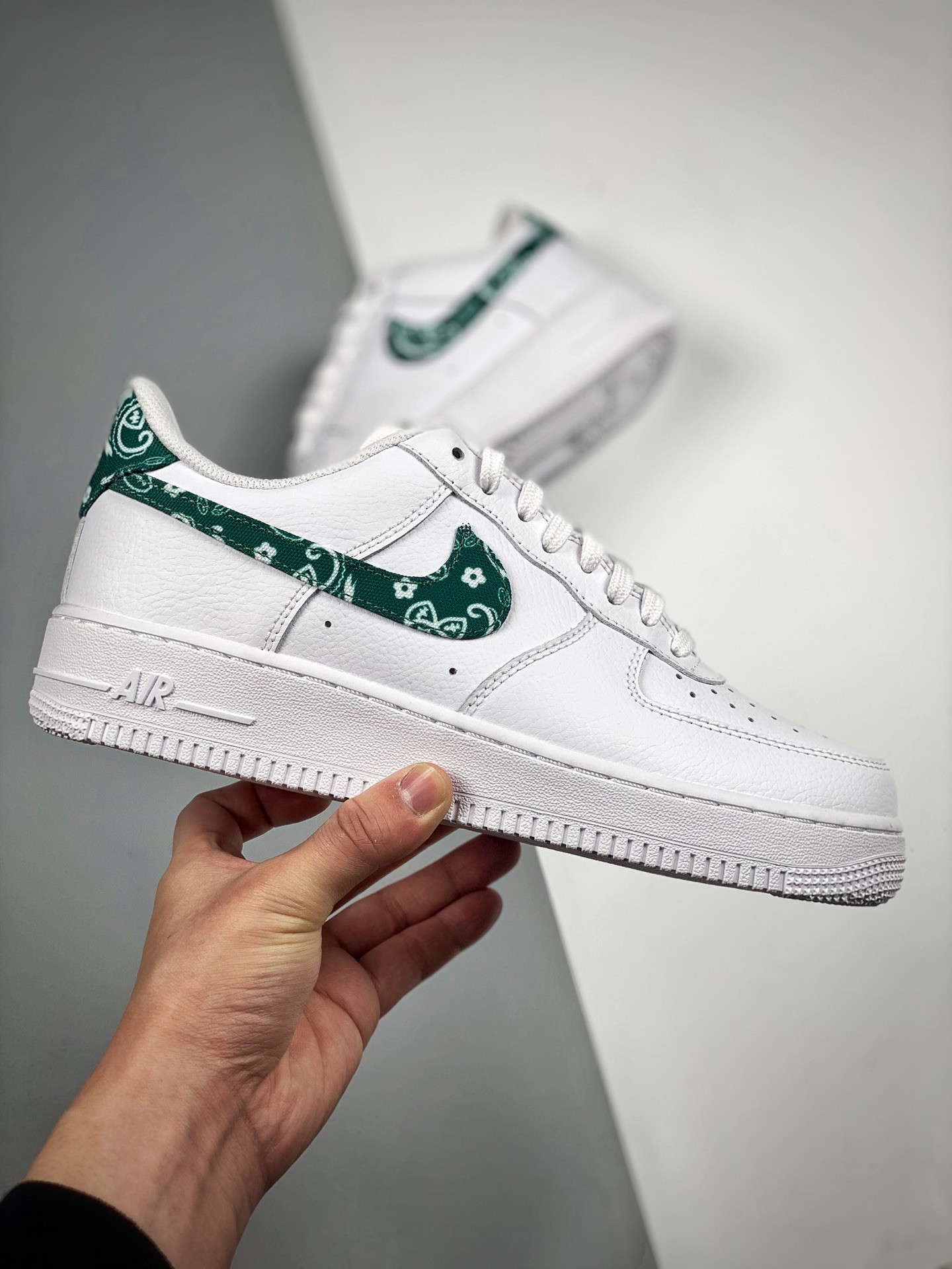 Nike Air Force 1 Low “Green Paisley” White/Green For Sale