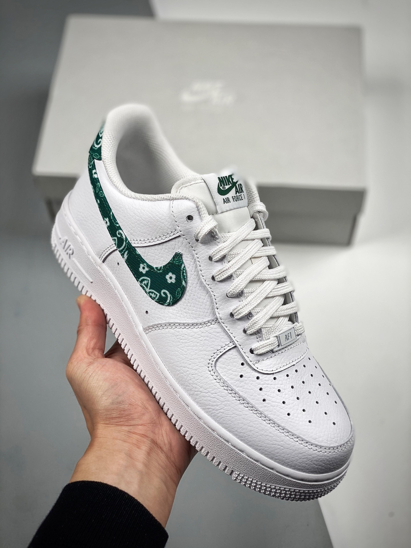 Nike Air Force 1 Low “Green Paisley” White/Green For Sale