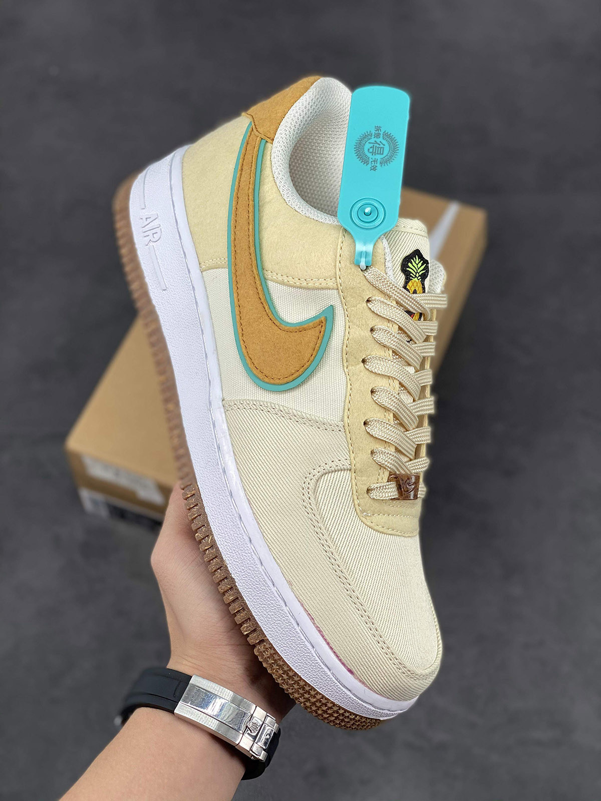 Nike Air Force 1 Low “Happy Pineapple” Coconut Milk For Sale