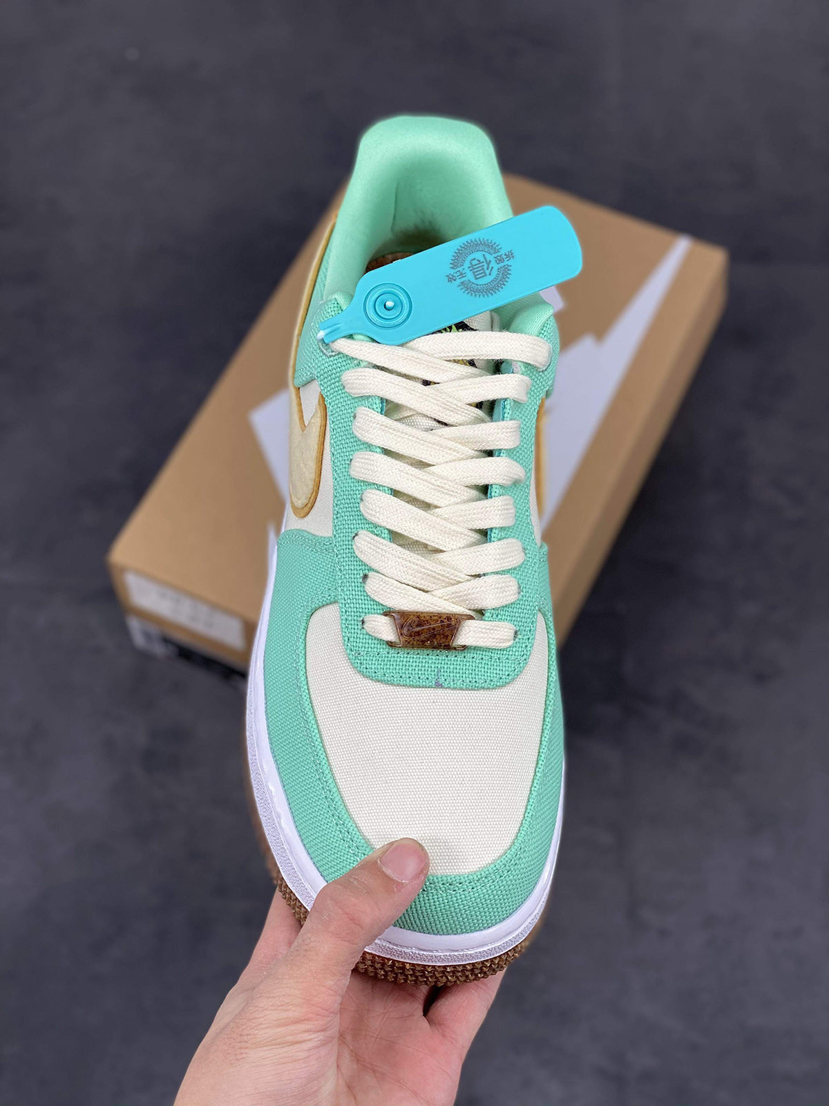 Nike Air Force 1 Low “Happy Pineapple” Green Glow For Sale