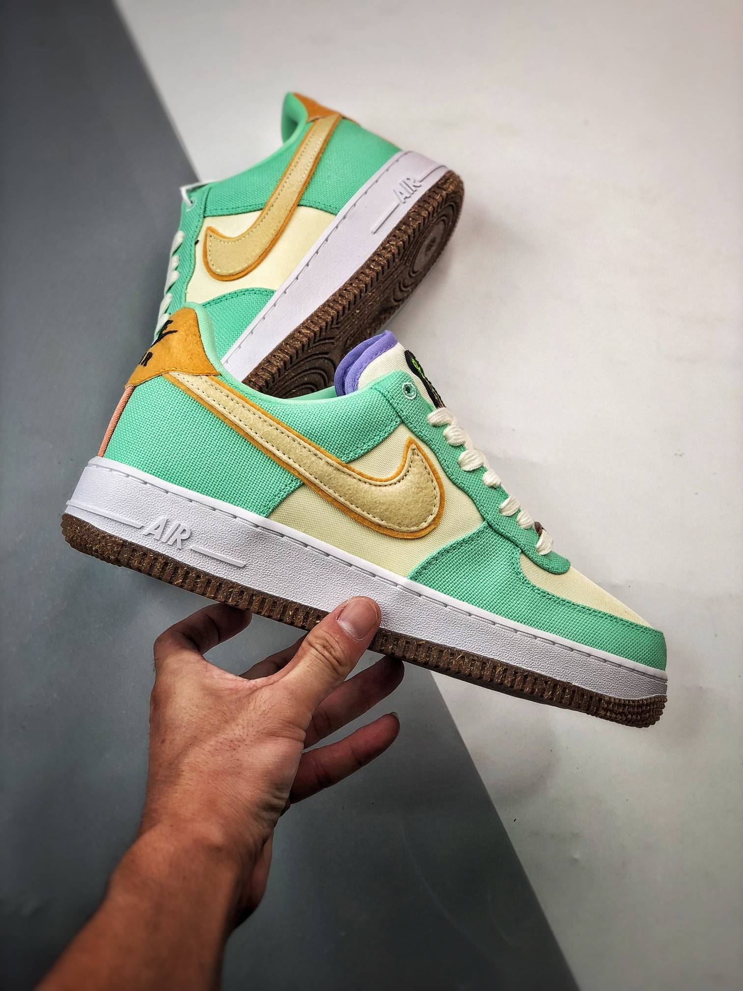 Nike Air Force 1 Low “Happy Pineapple” Green Glow For Sale
