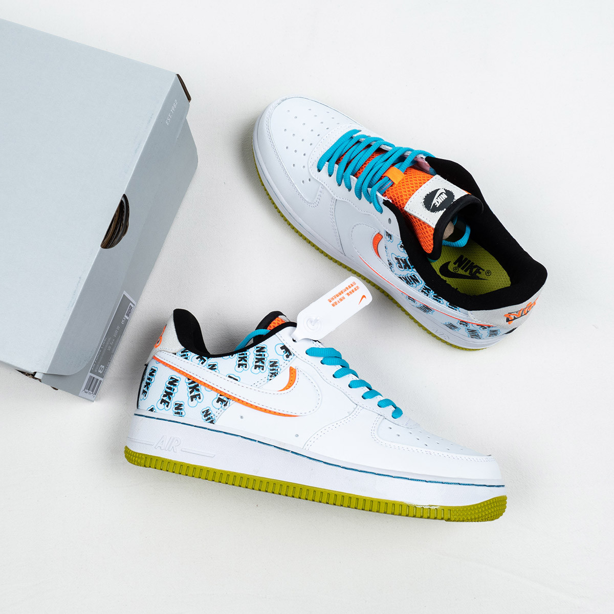 Nike Air Force 1 Low “Hyper Crimson/Bright Cactus” For Sale