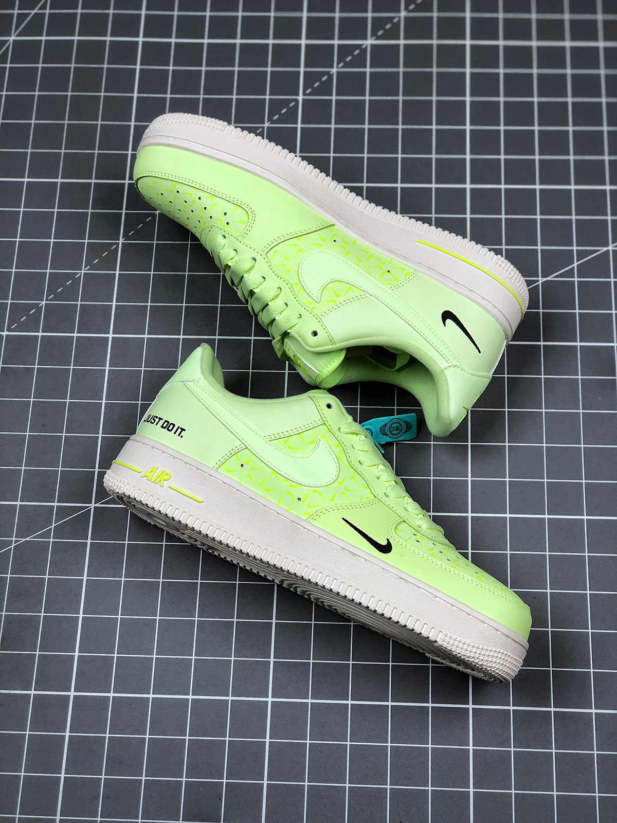 Nike Air Force 1 Low “Just Do It” Neon Yellow For Sale