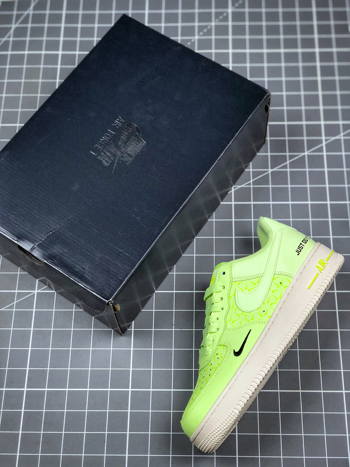 Nike Air Force 1 Low “Just Do It” Neon Yellow For Sale
