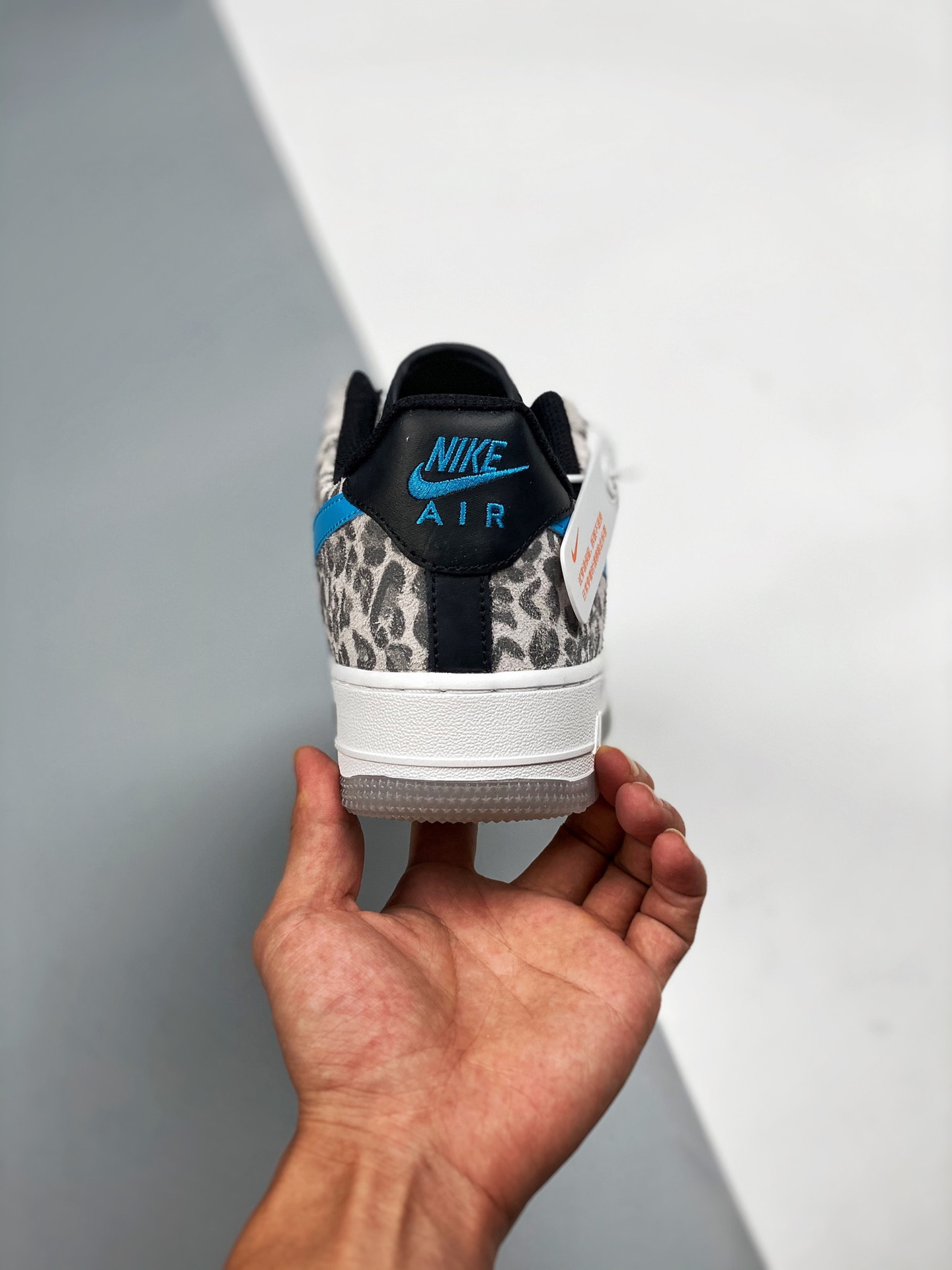 Nike Air Force 1 Low “Leopard” Pure Platinum/Light Blue Fury For Sale