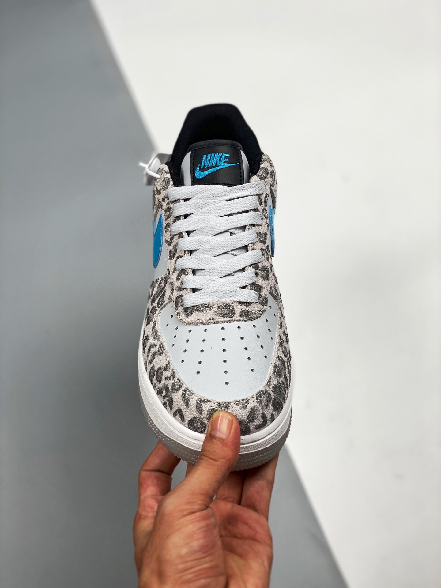 Nike Air Force 1 Low “Leopard” Pure Platinum/Light Blue Fury For Sale
