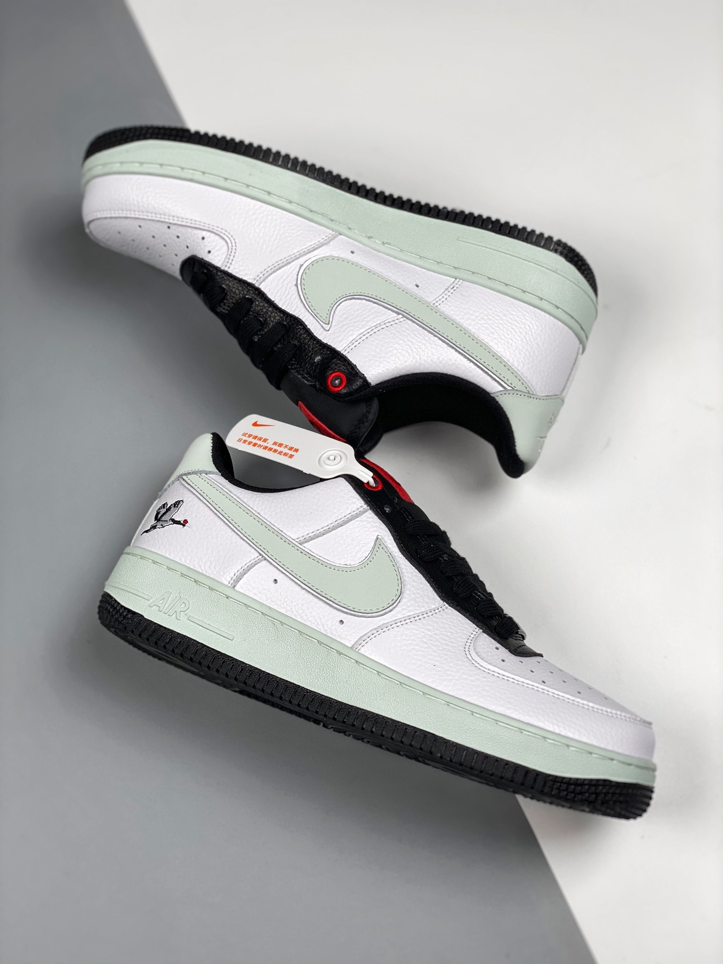 Nike Air Force 1 Low “Milky Stork” White/Photon Dust-Black-Chile Red For Sale
