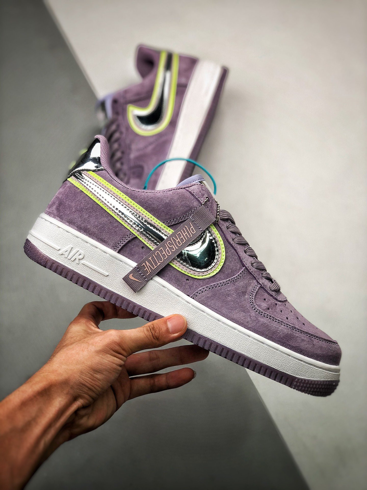 Nike Air Force 1 Low “P(Her)spective” Violet Star/Chrome-Washed Coral-Barely Volt