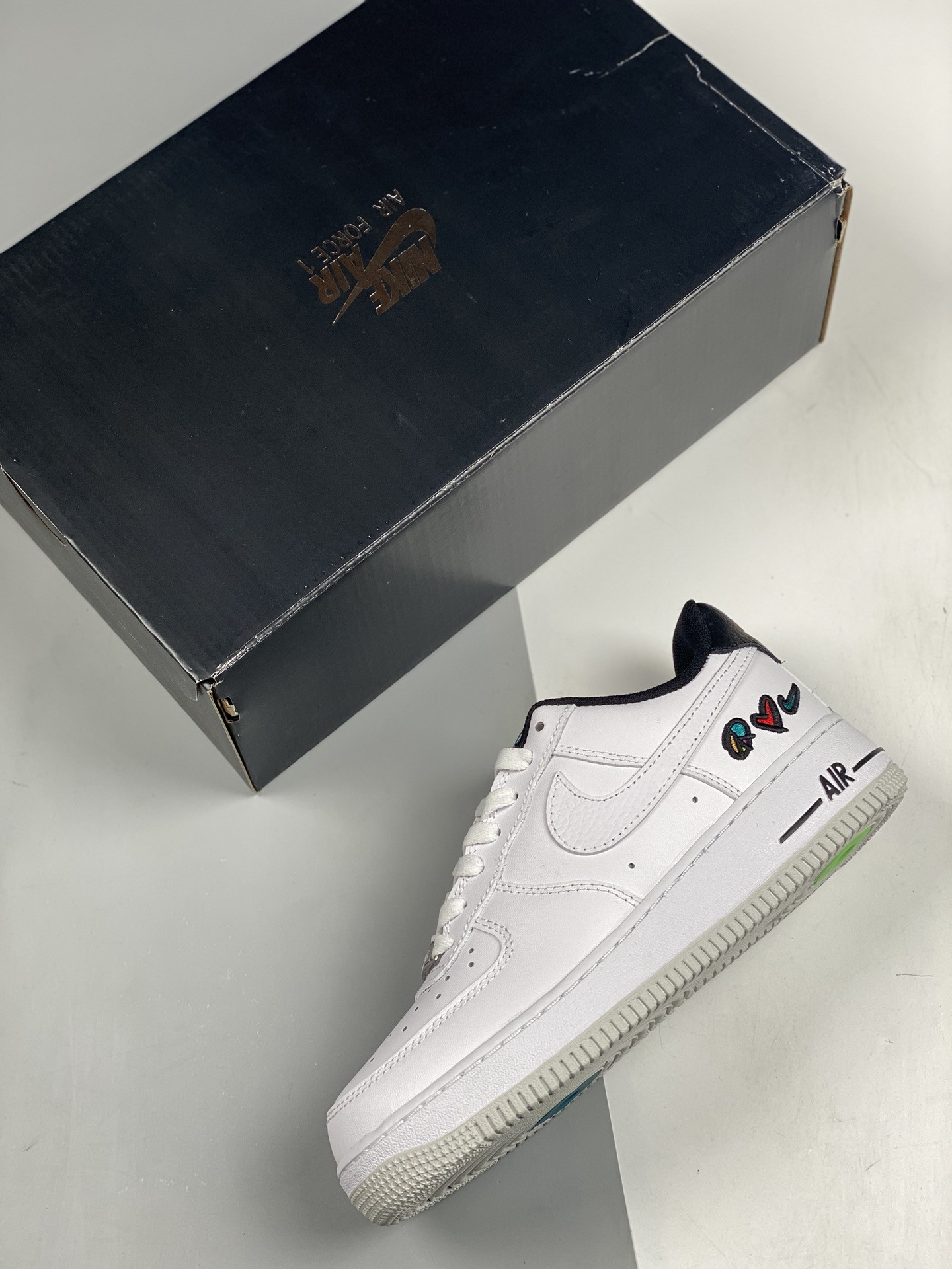 Nike Air Force 1 Low “Peace, Love, Swoosh” White University Red For Sale