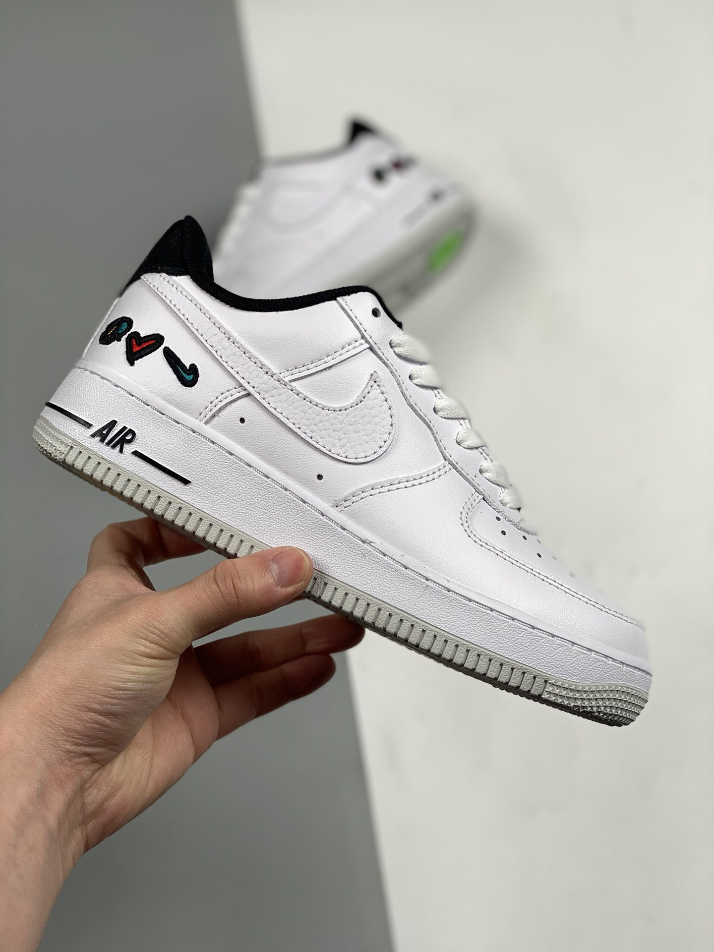 Nike Air Force 1 Low “Peace, Love, Swoosh” White University Red For Sale