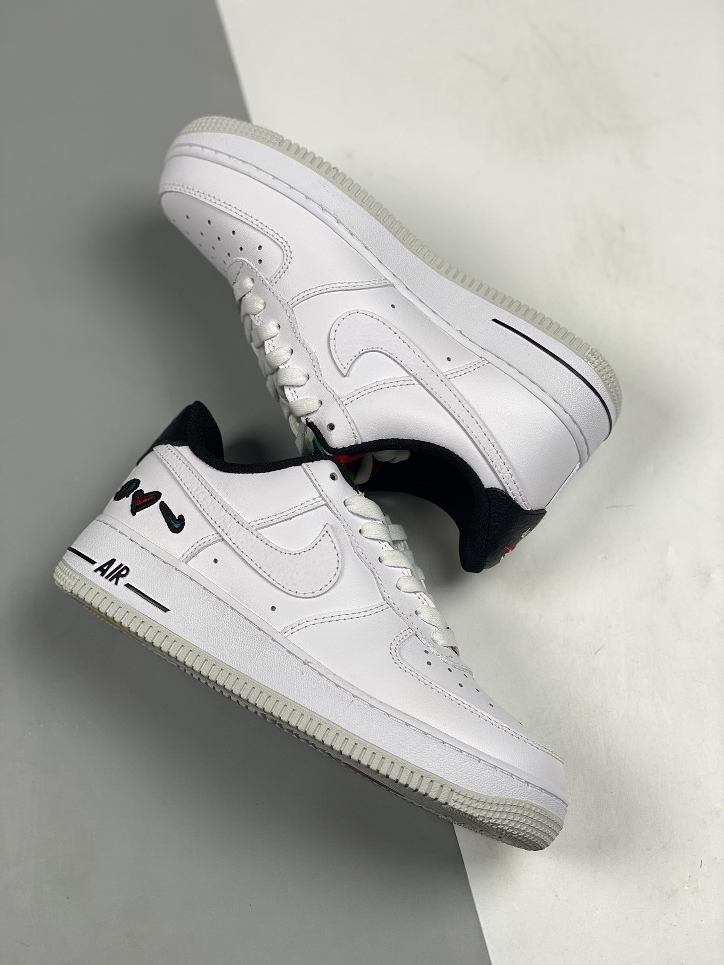 Nike Air Force 1 Low “Peace, Love, Swoosh” White University Red For Sale