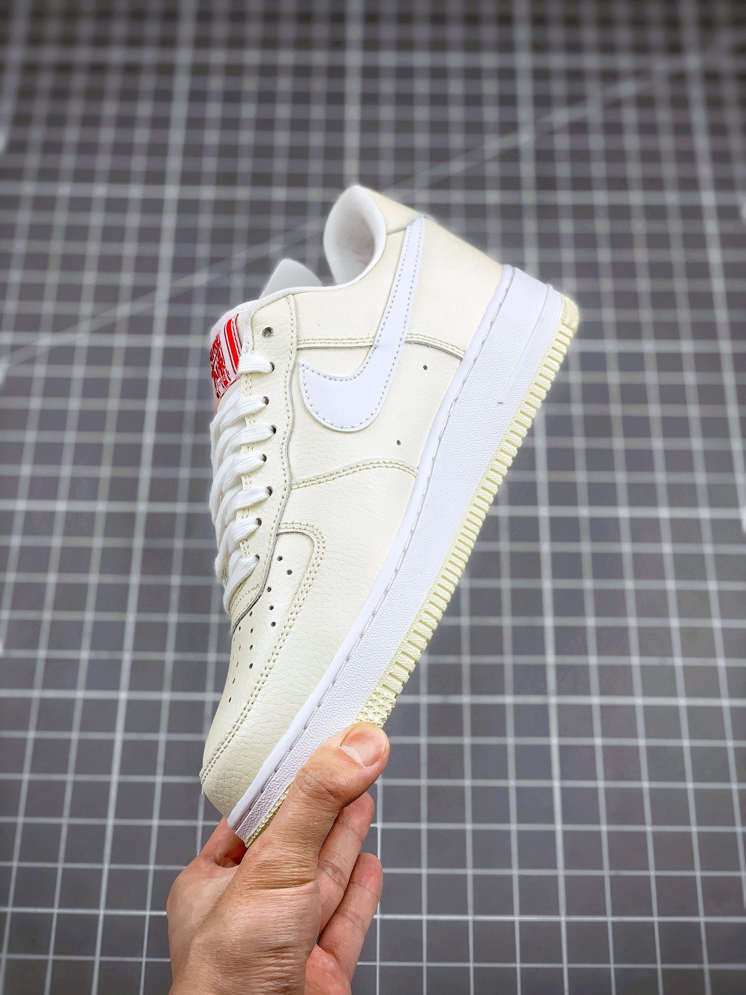 Nike Air Force 1 Low “Popcorn” Coconut Milk/White-University Red For Sale