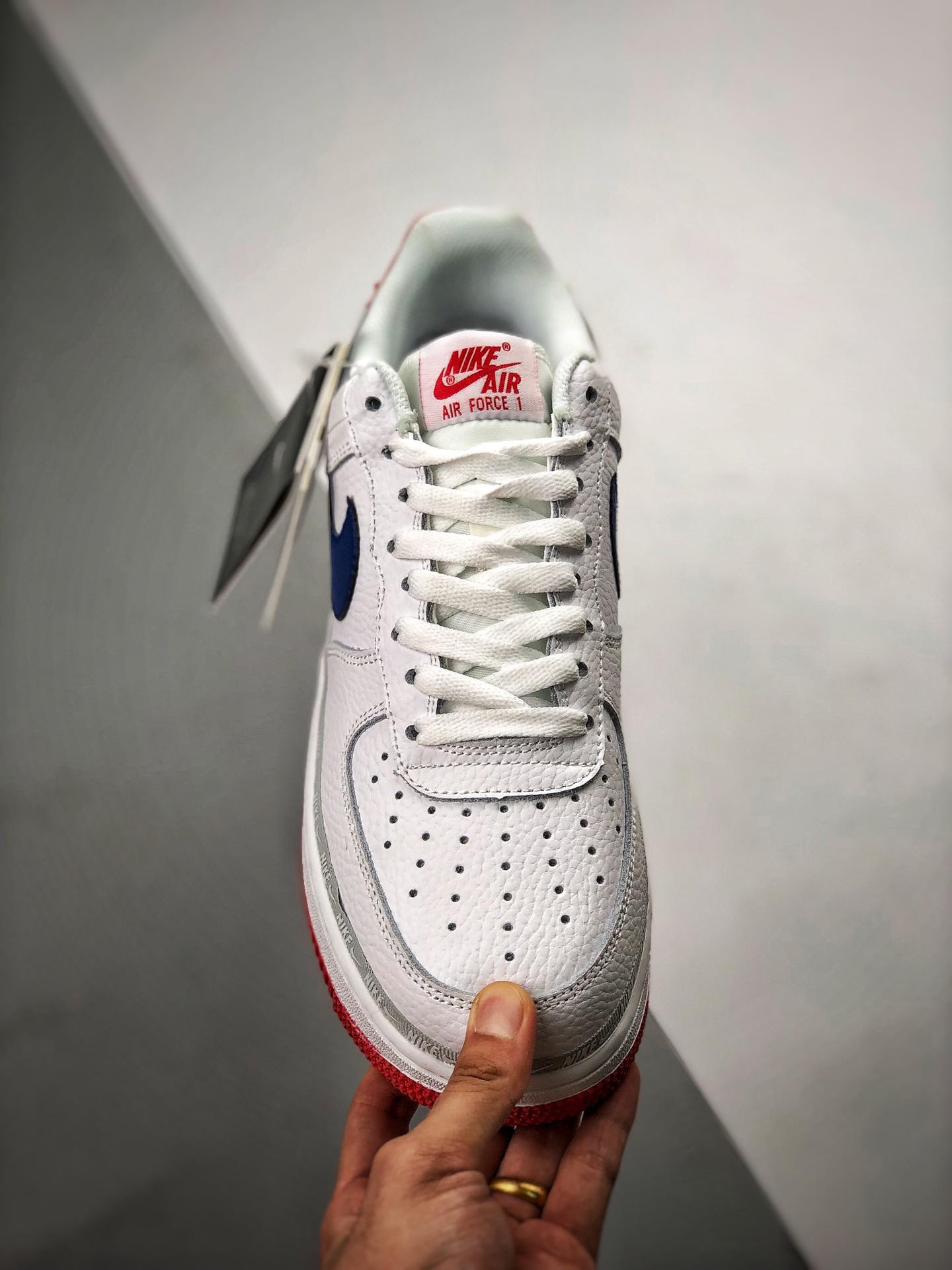Nike Air Force 1 Low “Puerto Rico” Red White Blue For Sale