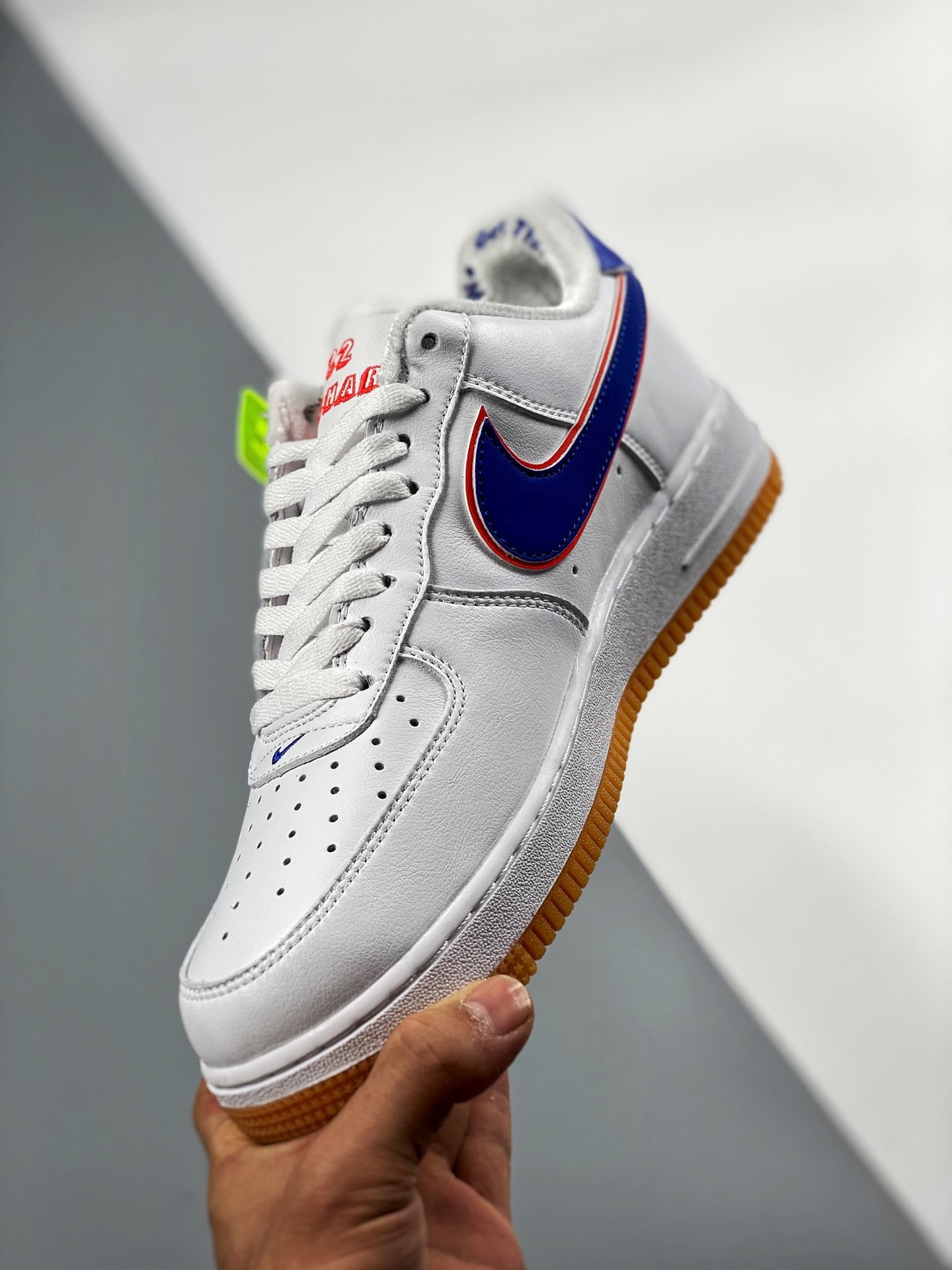 Nike Air Force 1 Low “Scarr’s Pizza” White Blue Red For Sale