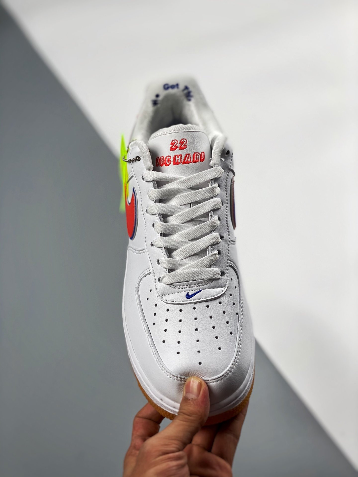 Nike Air Force 1 Low “Scarr’s Pizza” White Blue Red For Sale