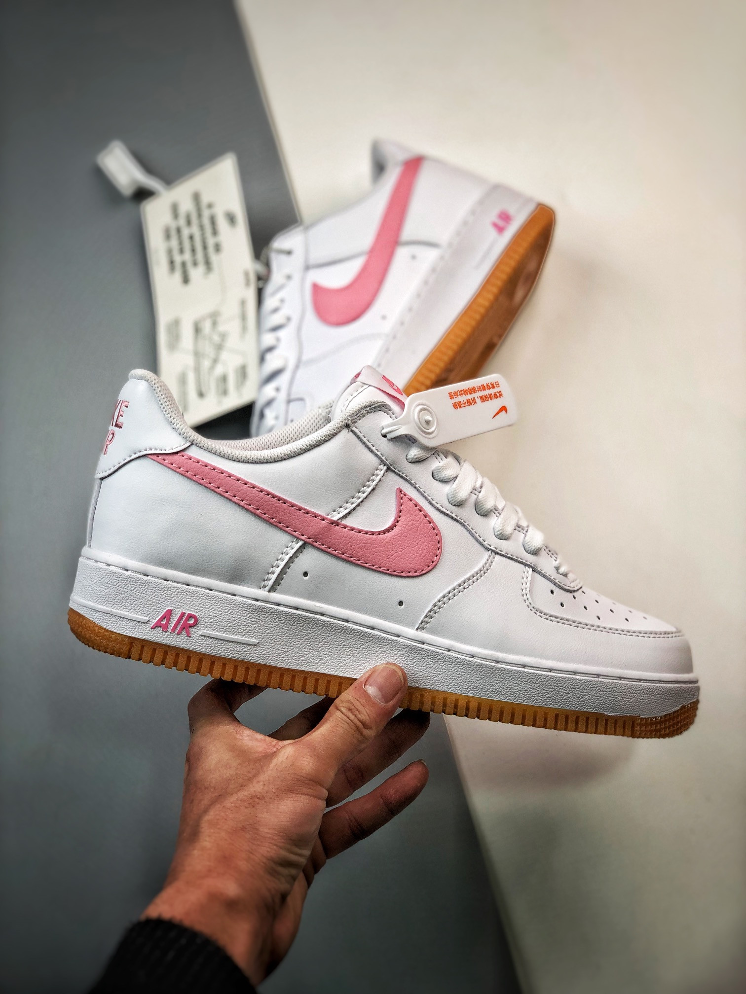 Nike Air Force 1 Low “Since 82” White/Pink-Gum For Sale