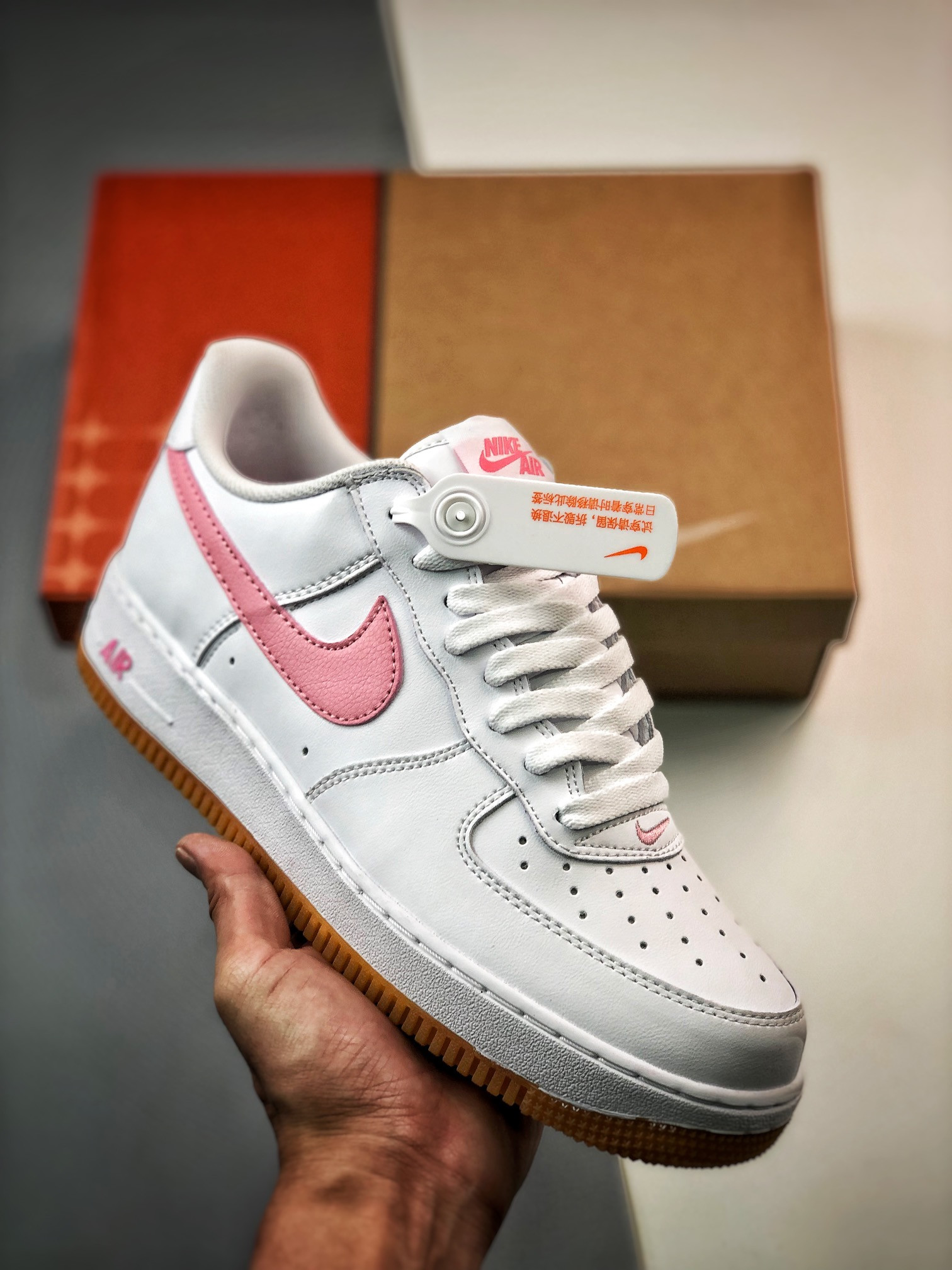 Nike Air Force 1 Low “Since 82” White/Pink-Gum For Sale