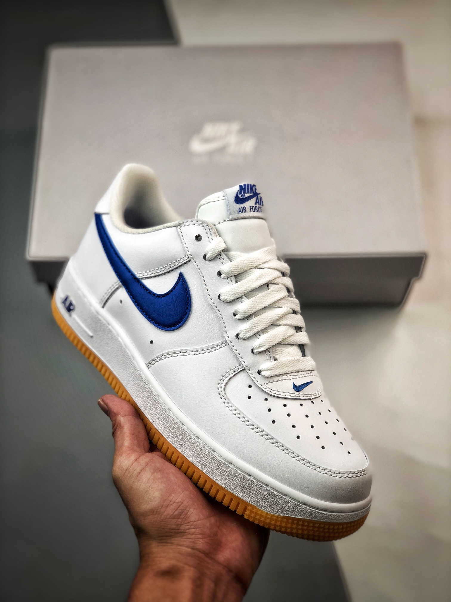 Nike Air Force 1 Low “Since 82” White/Varsity Royal-Gum For Sale