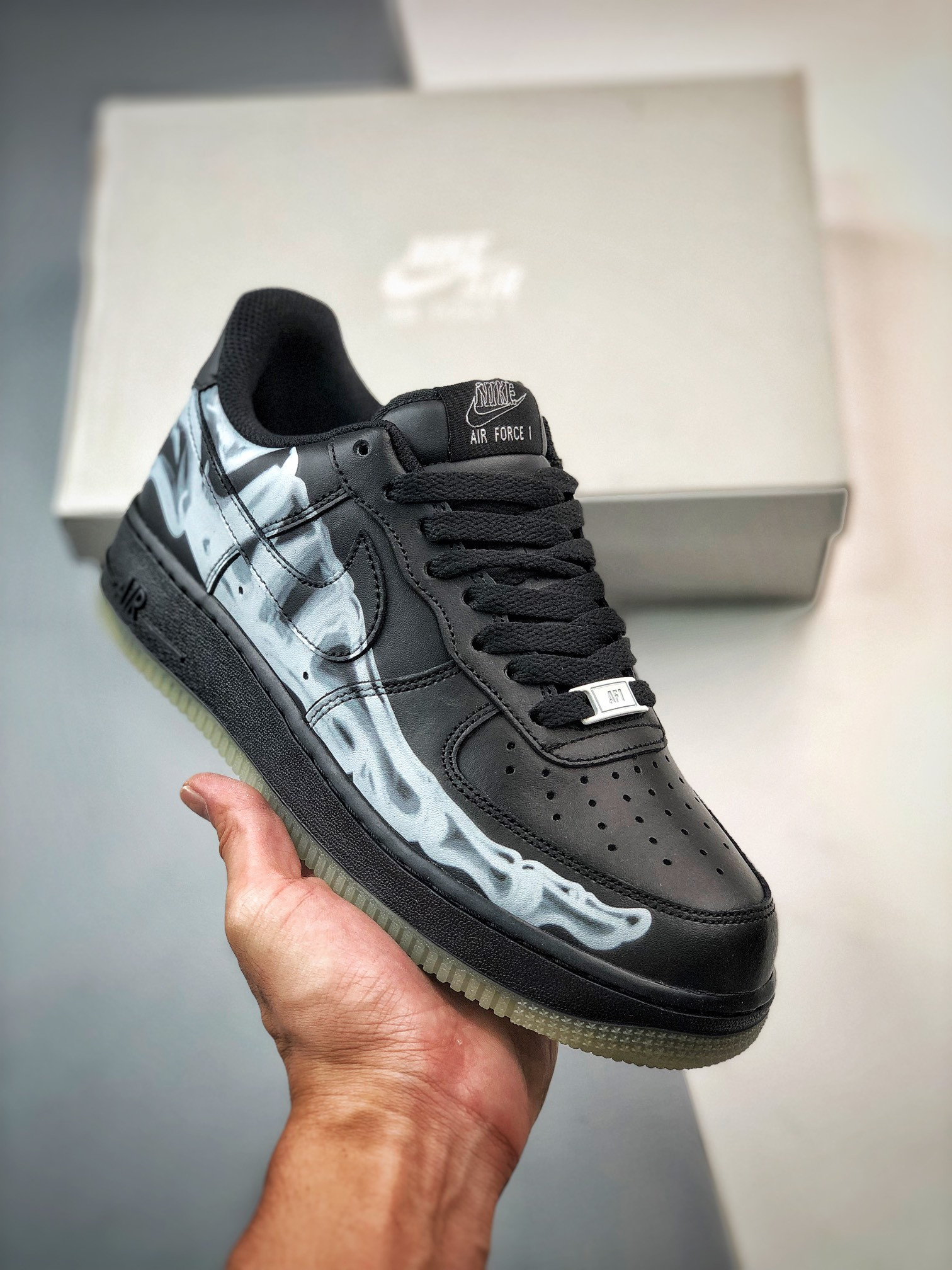 Nike Air Force 1 Low “Skeleton” Black For Sale