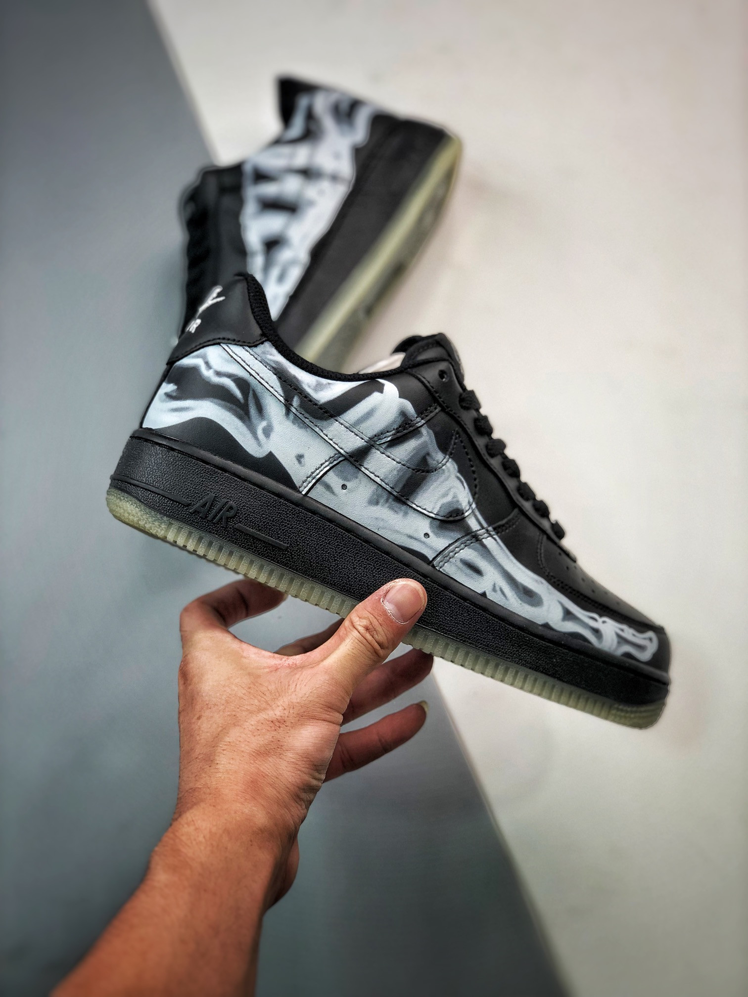 Nike Air Force 1 Low “Skeleton” Black For Sale