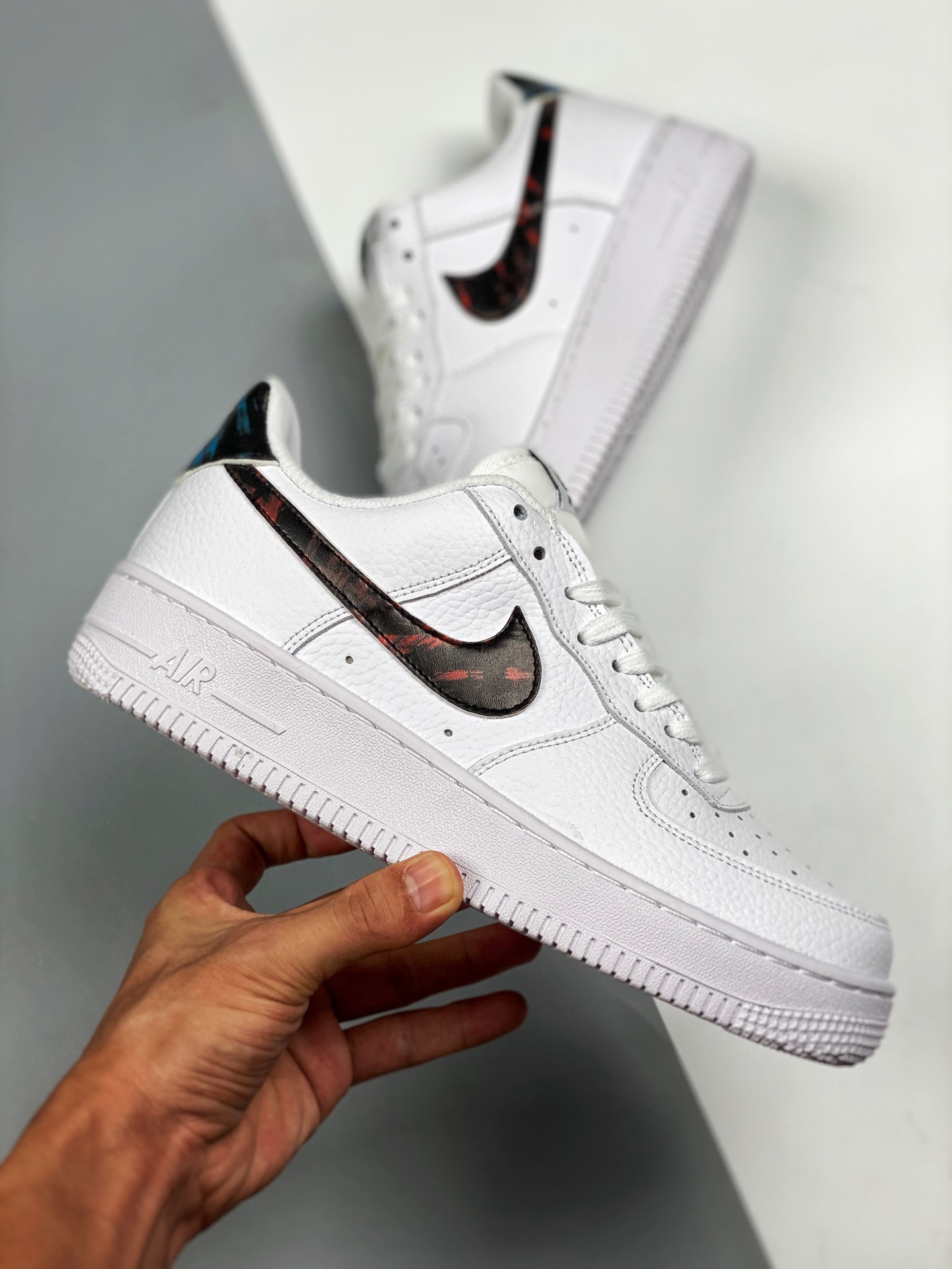 Nike Air Force 1 Low “Tie Dye” White/Bright Crimson-Laser For Sale