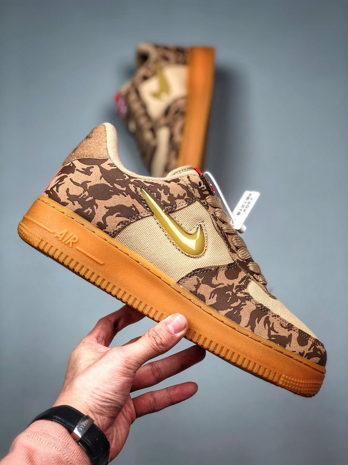 Nike Air Force 1 Low “UK” Hemp/Military Brown-Orange For Sale