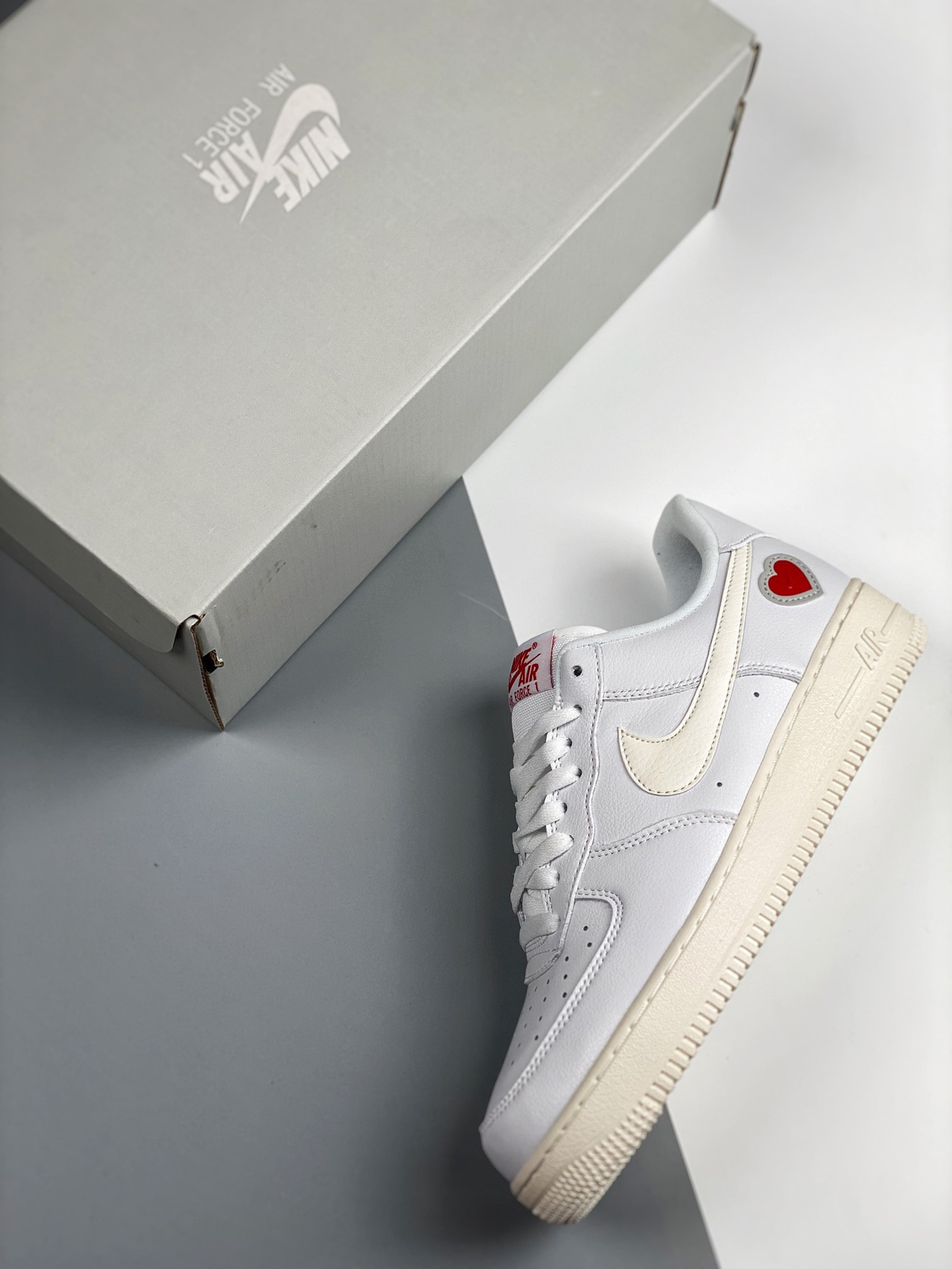 Nike Air Force 1 Low “Valentine’s Day” White/Sail-University Red For Sale