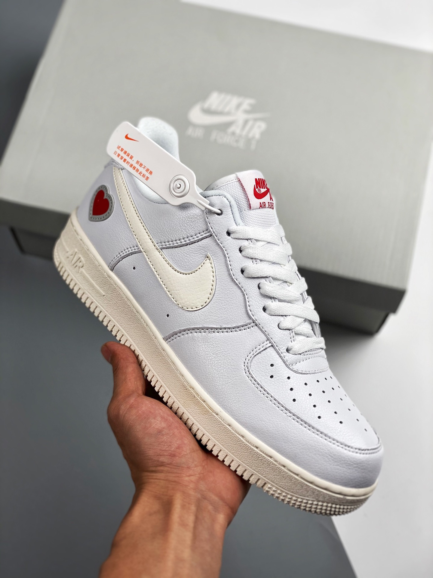 Nike Air Force 1 Low “Valentine’s Day” White/Sail-University Red For Sale