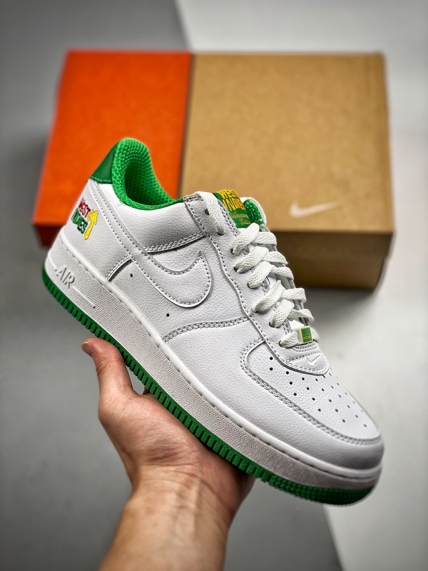Nike Air Force 1 Low “West Indies” White Classic Green For Sale