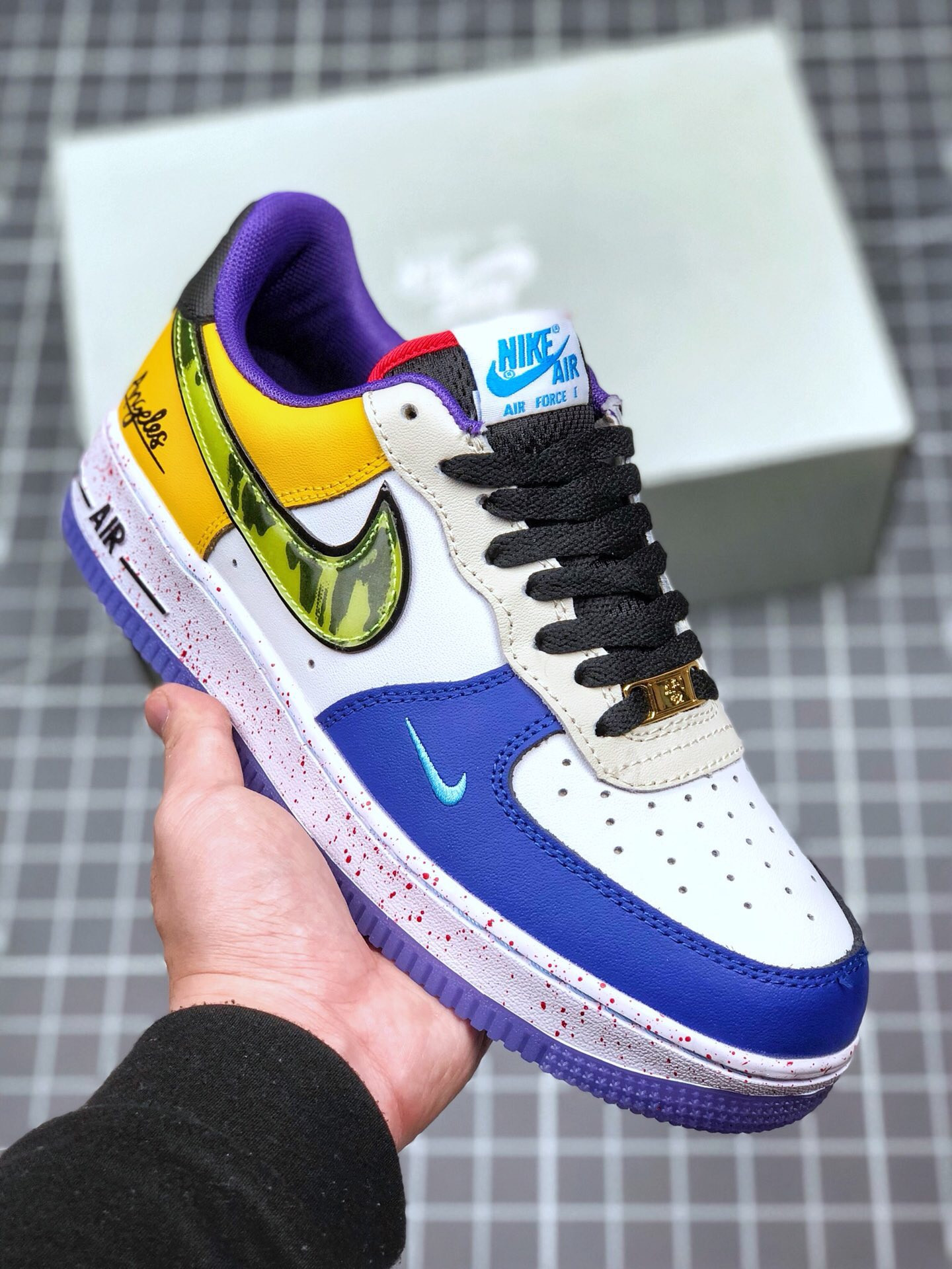 Nike Air Force 1 Low “What The LA” White/Black-Hyper Jade For Sale