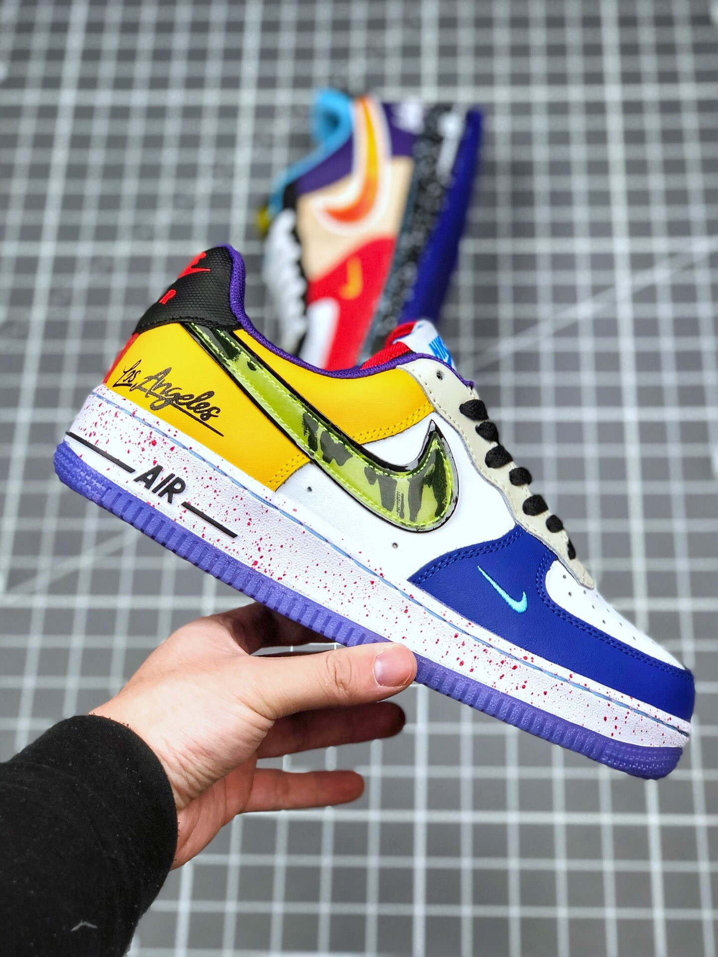 Nike Air Force 1 Low “What The LA” White/Black-Hyper Jade For Sale