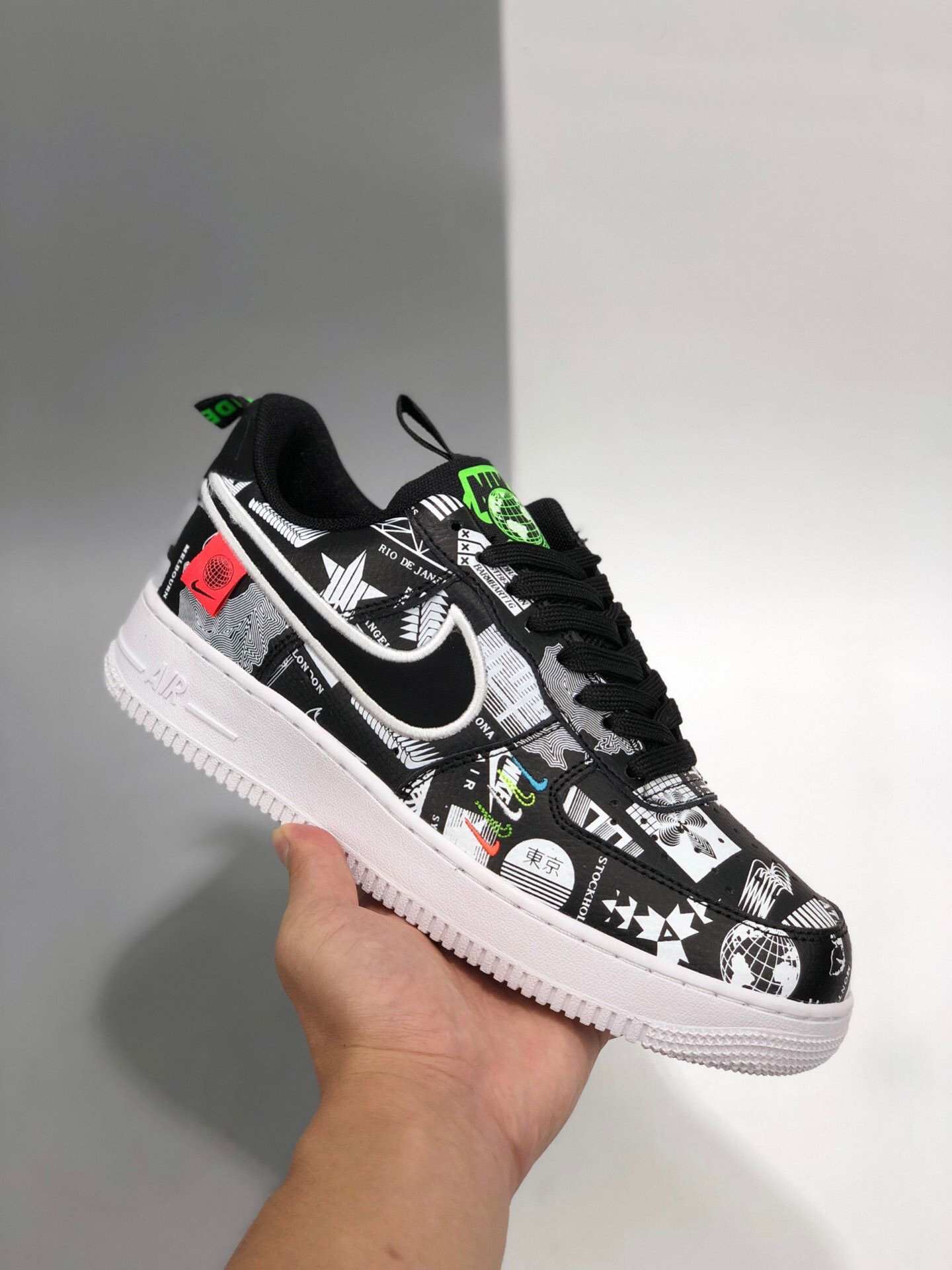 Nike Air Force 1 Low “Worldwide” Black For Sale