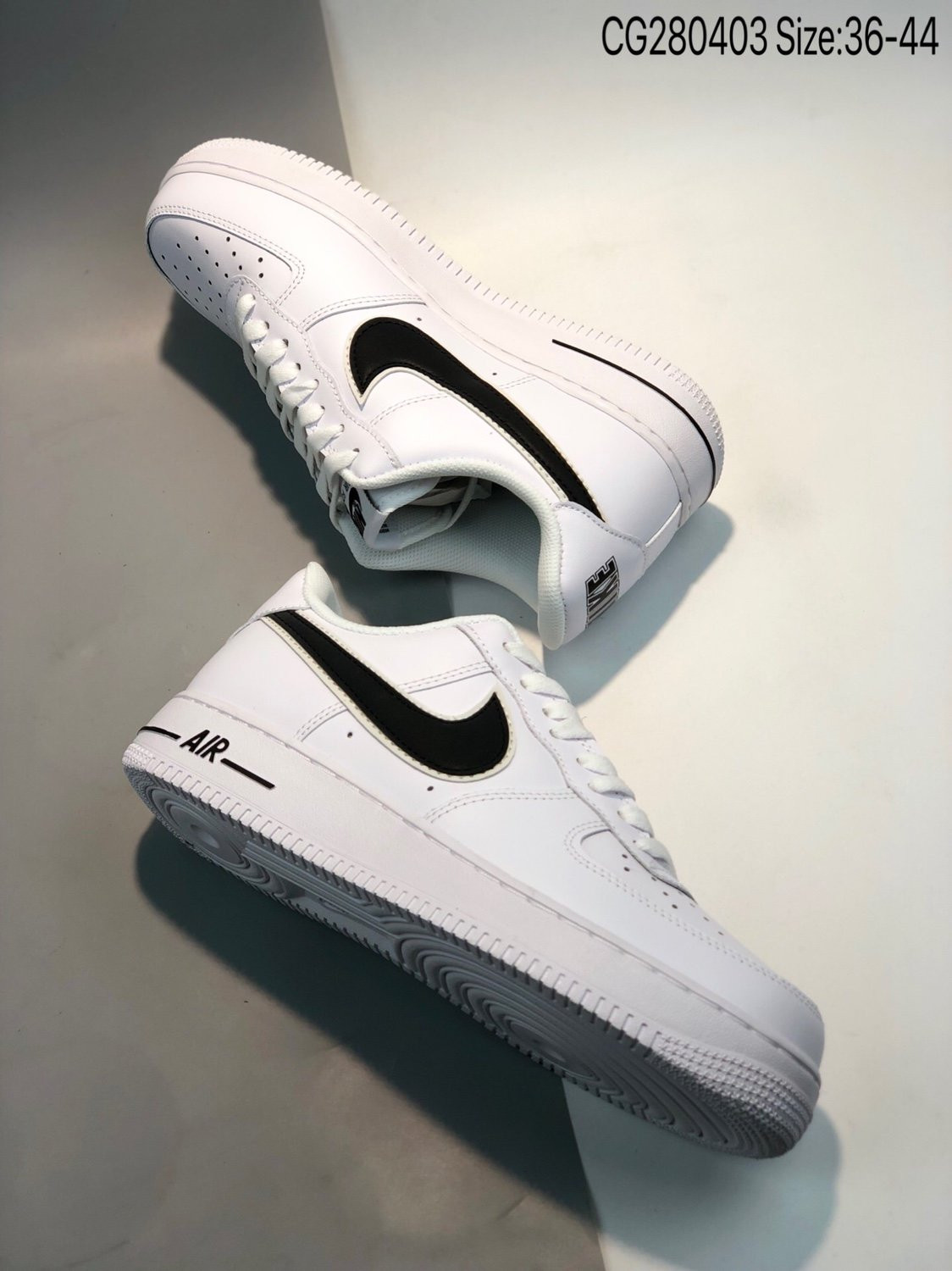 Nike Air Force 1 Low 07 3 White Black For Sale