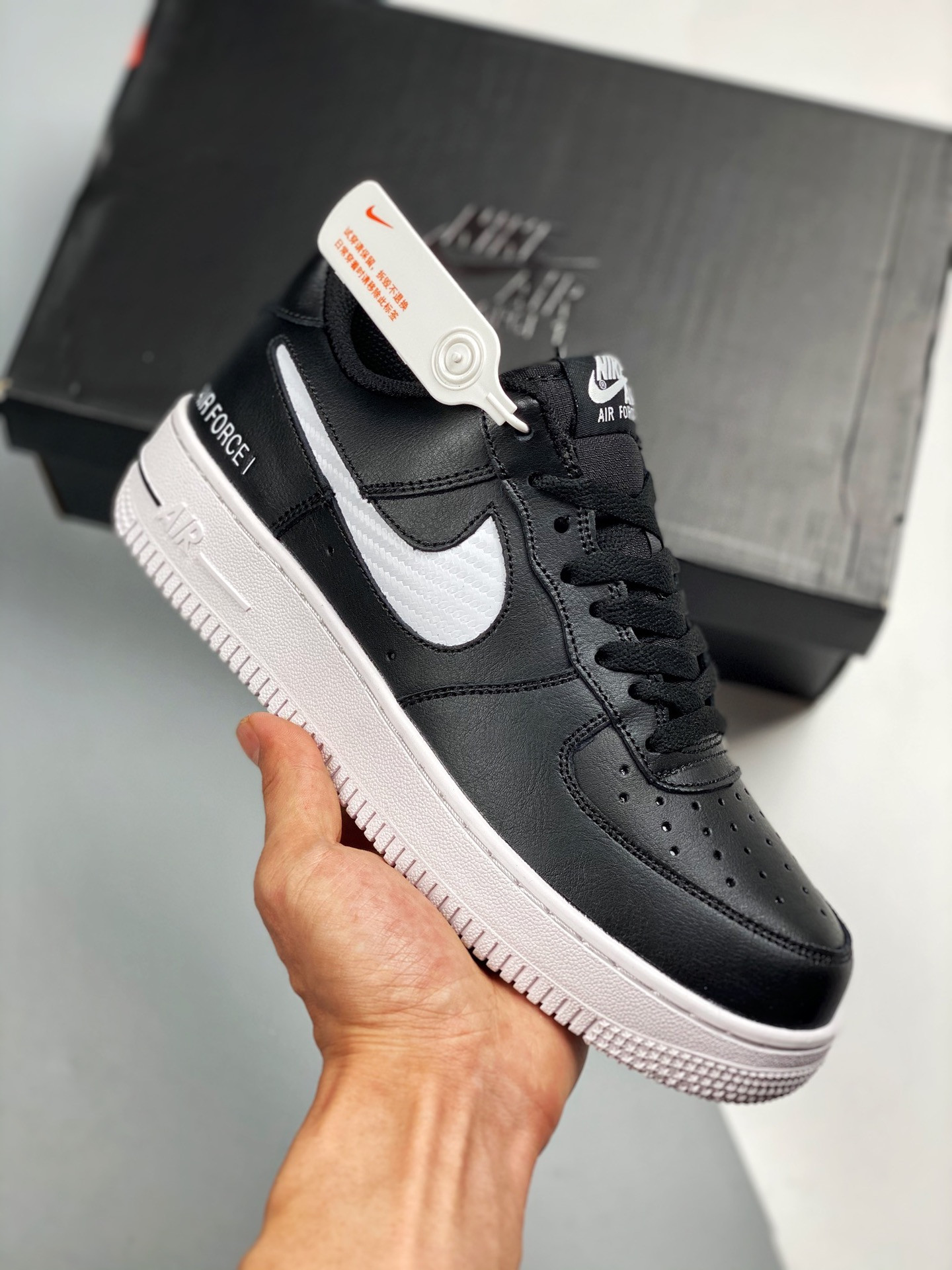 Nike Air Force 1 Low ’07 Black/White/White For Sale