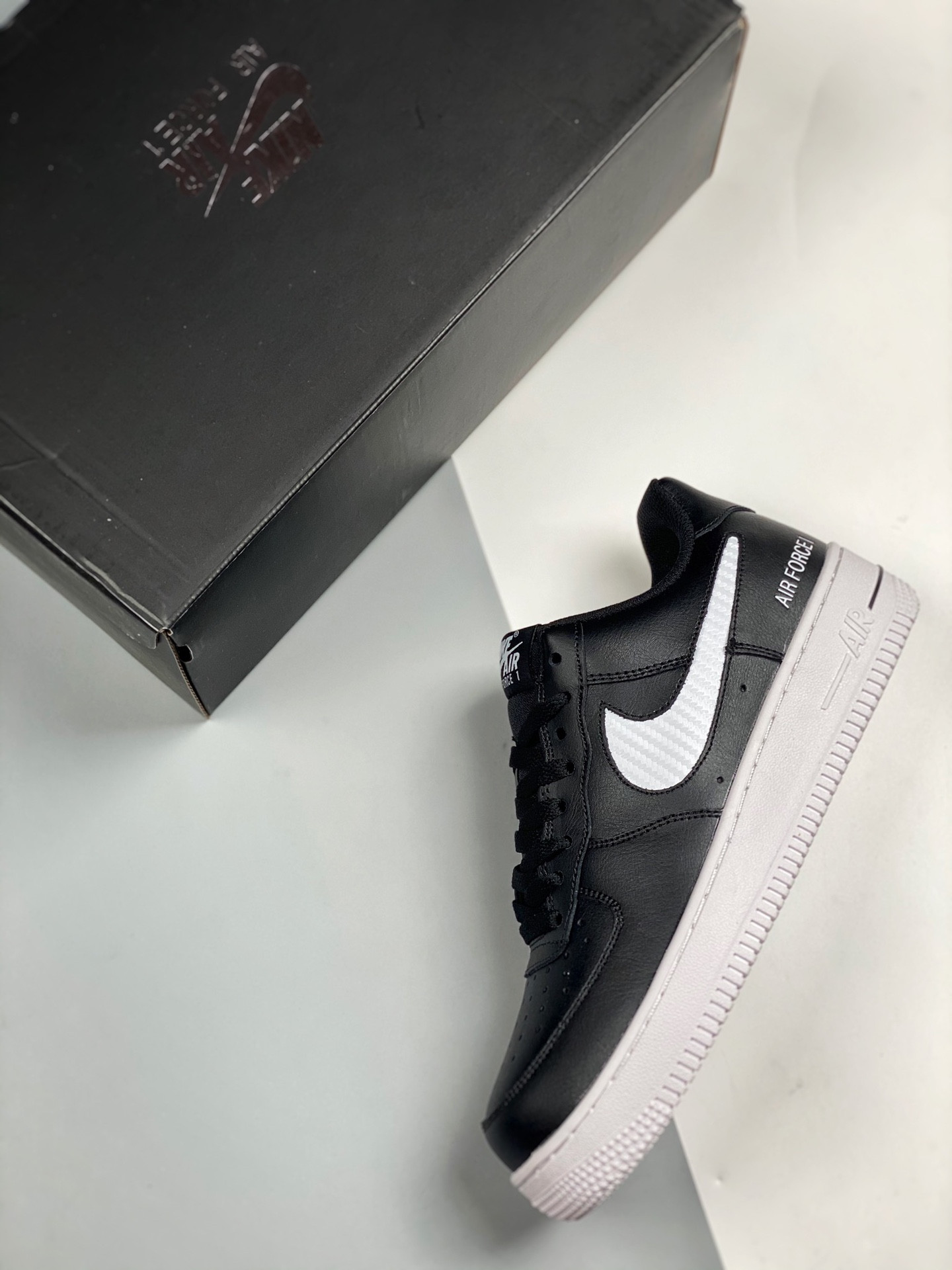 Nike Air Force 1 Low ’07 Black/White/White For Sale
