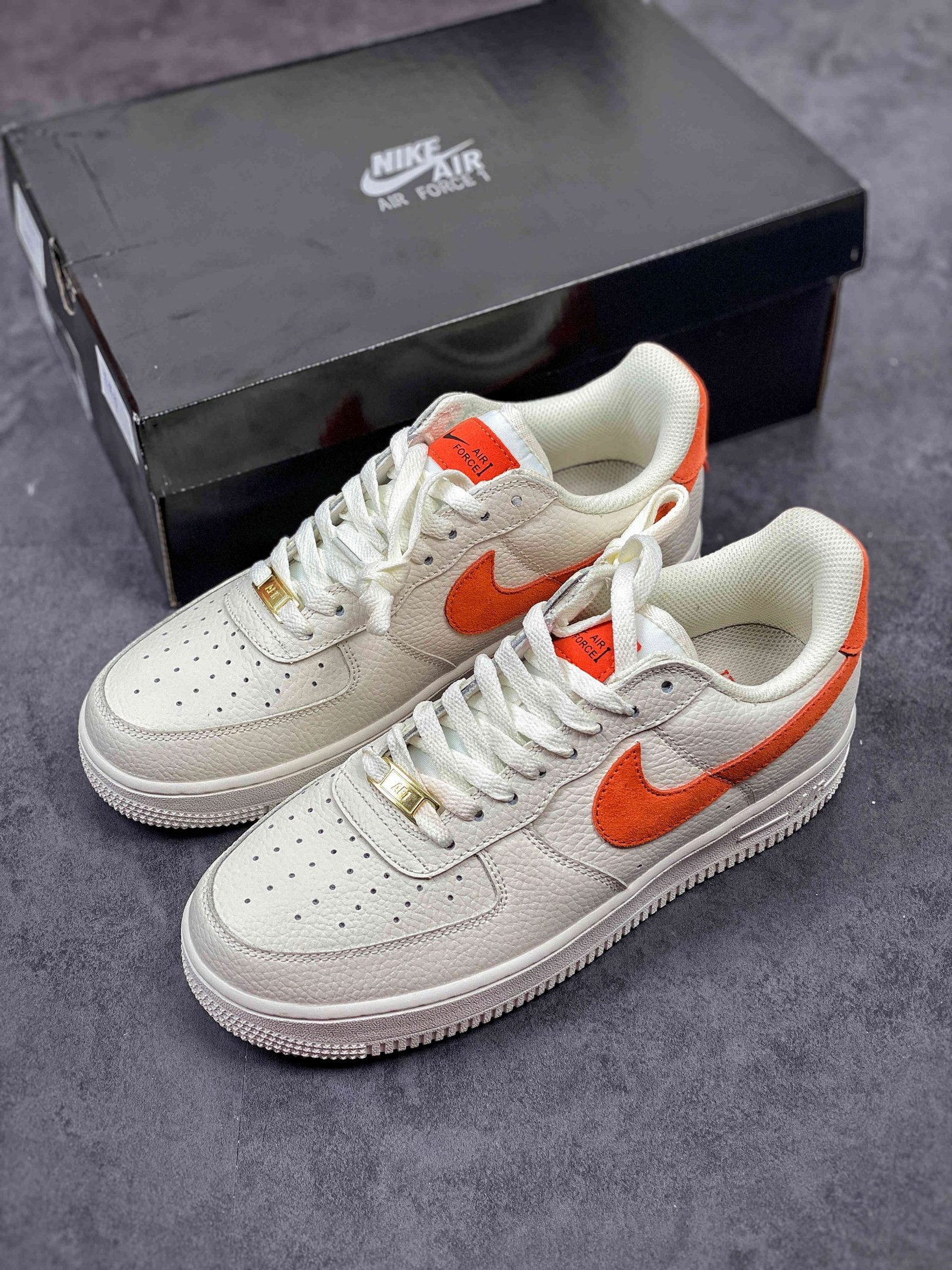 Nike Air Force 1 Low 07 Craft Sail/Mantra Orange/Forest For Sale