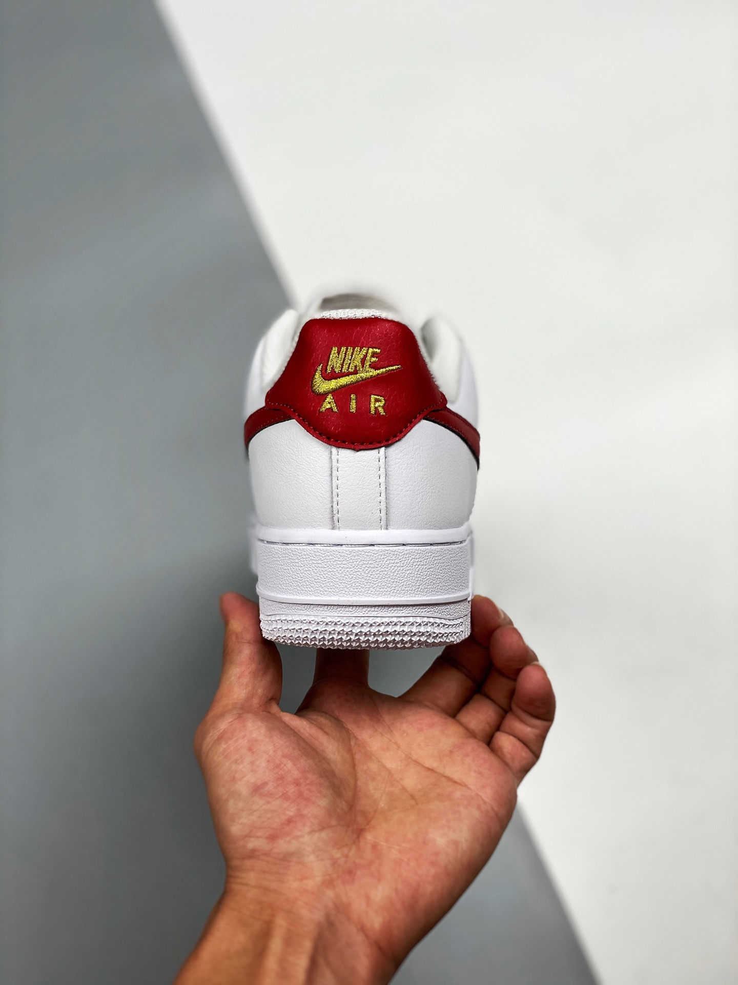 Nike Air Force 1 Low ’07 Essential White Gym Red CZ0270-104 For Sale