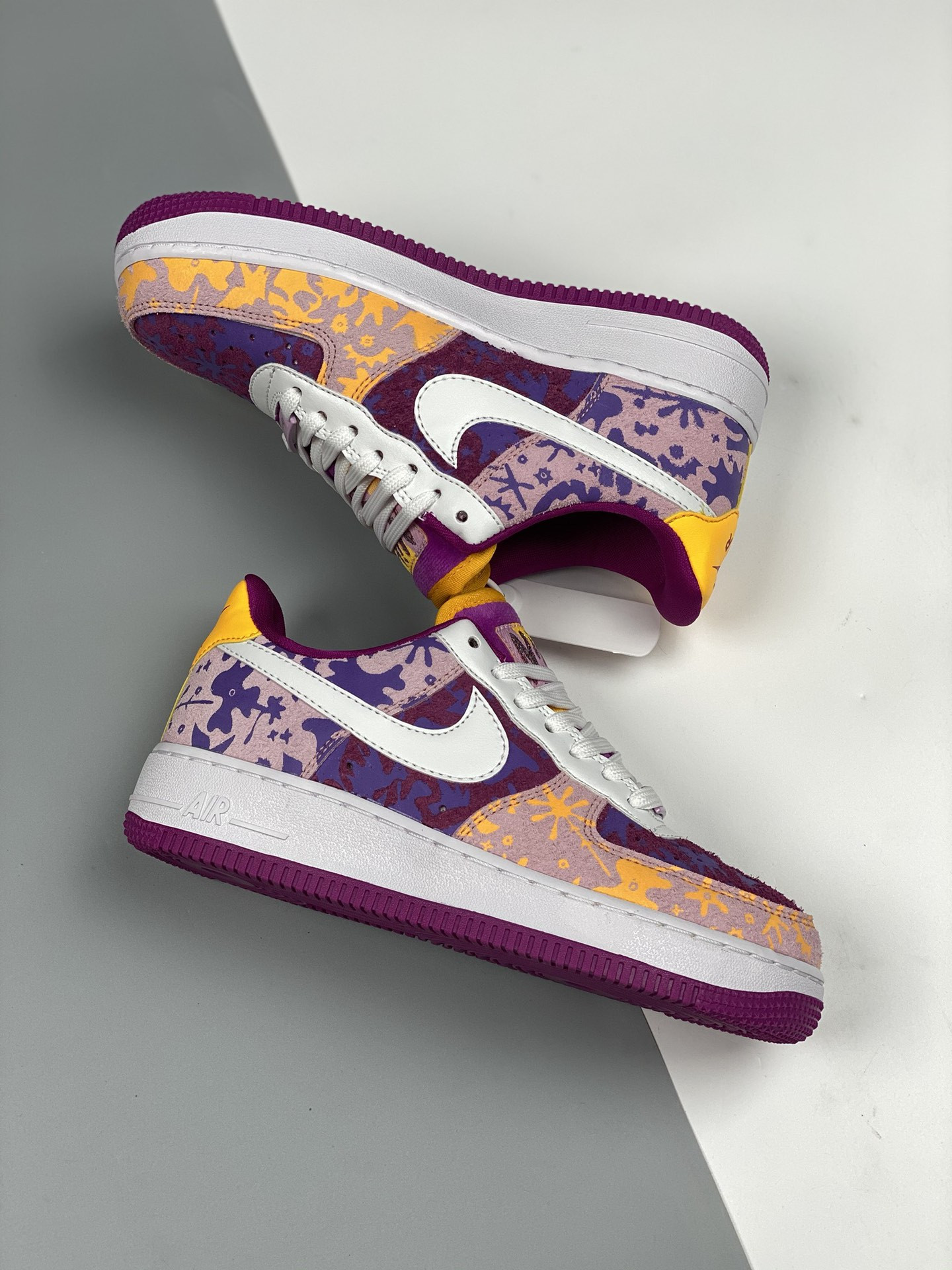 Nike Air Force 1 Low 07 LV8 Red Plum/Light Arctic Pink-Wild For Sale