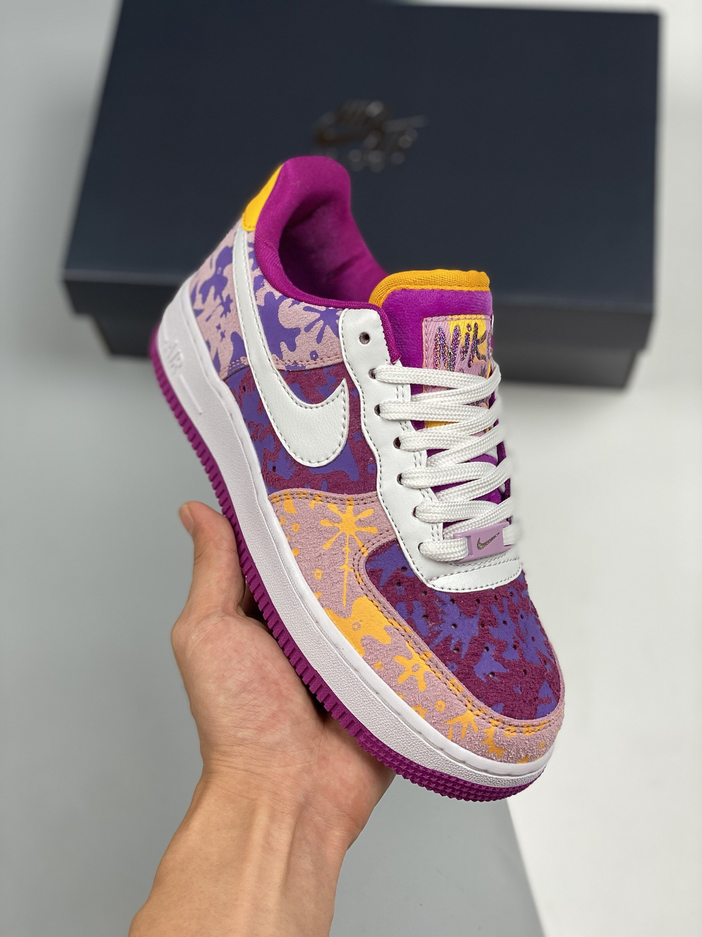 Nike Air Force 1 Low 07 LV8 Red Plum/Light Arctic Pink-Wild For Sale