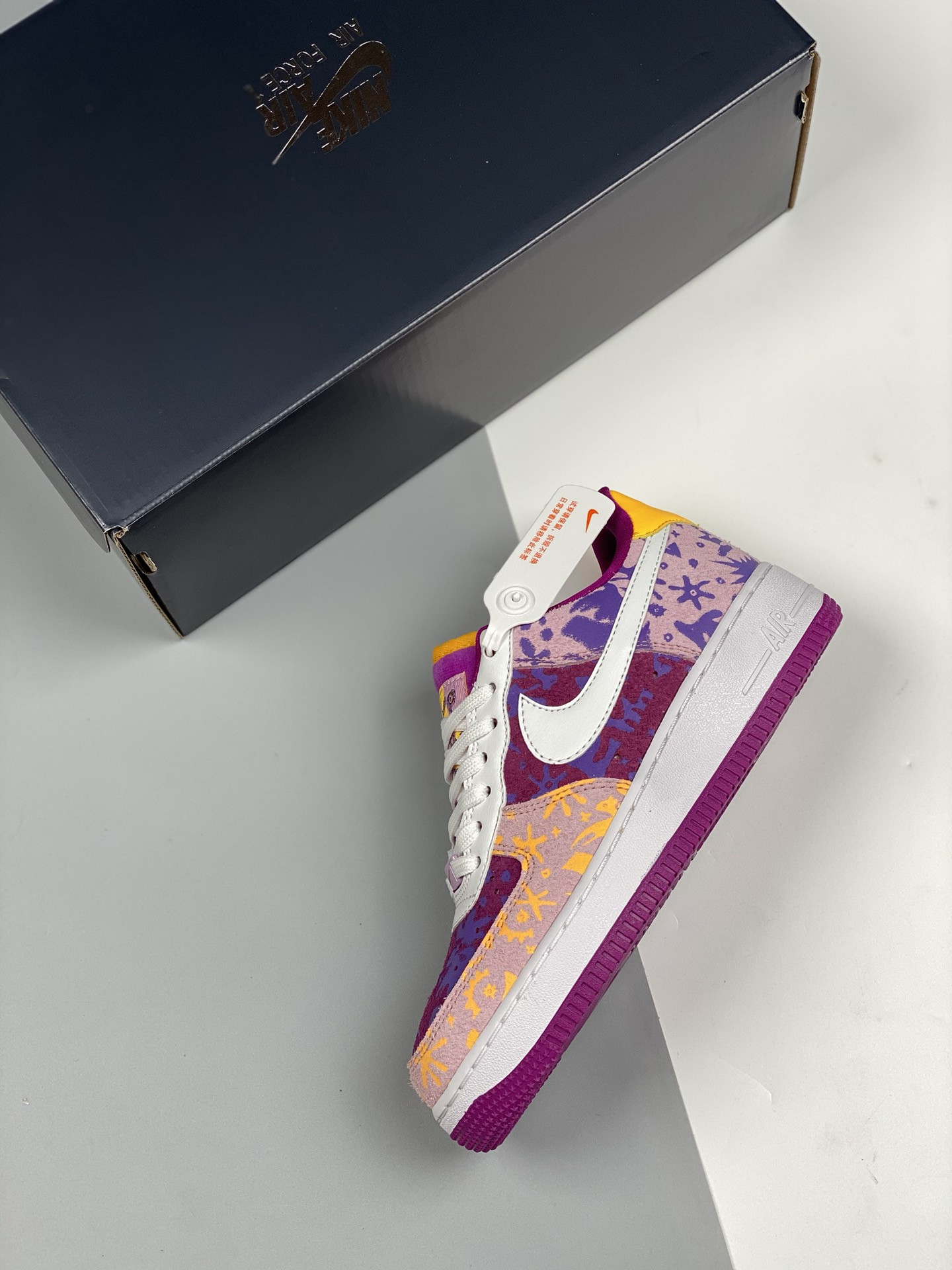 Nike Air Force 1 Low 07 LV8 Red Plum/Light Arctic Pink-Wild For Sale