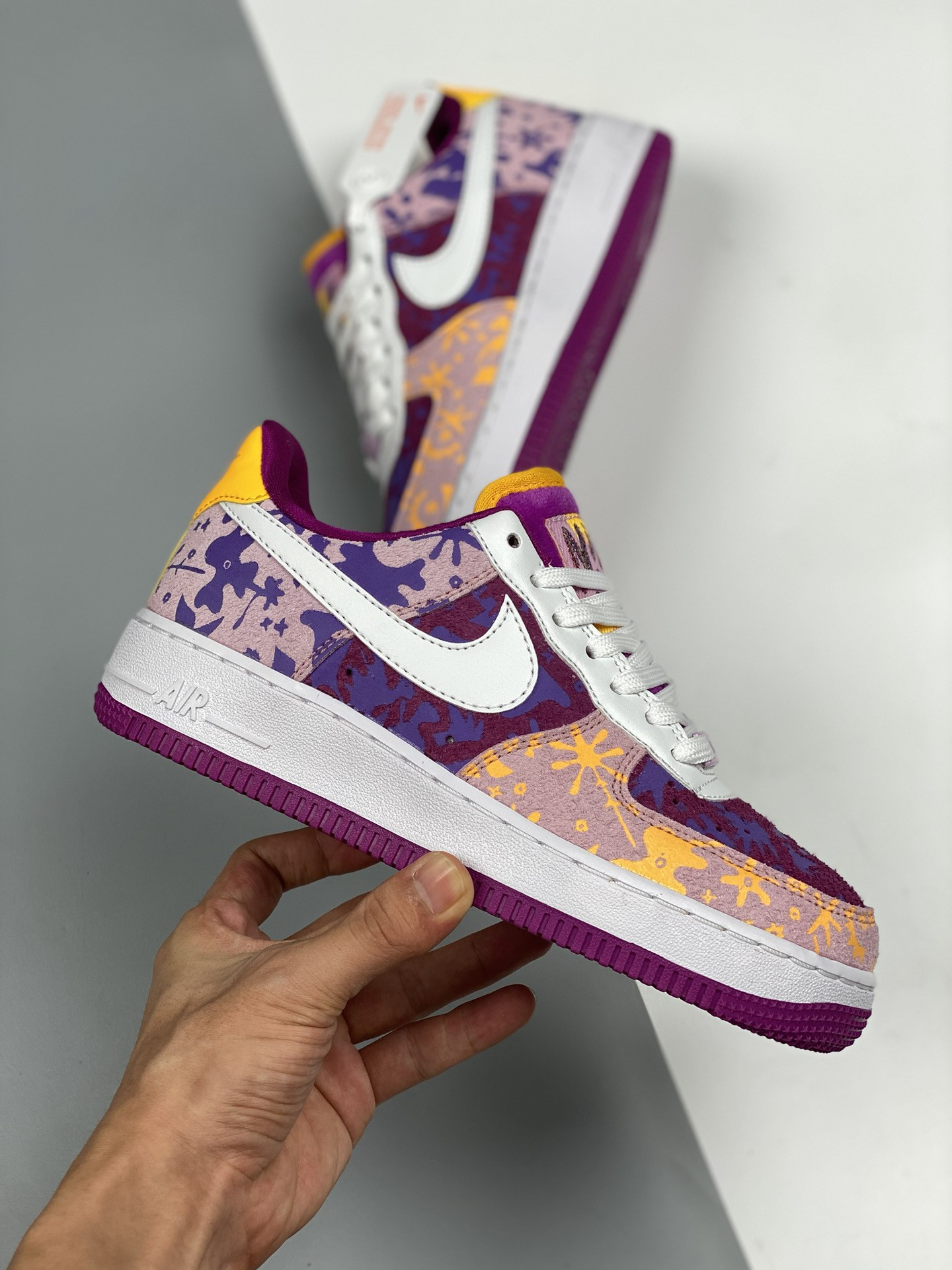 Nike Air Force 1 Low 07 LV8 Red Plum/Light Arctic Pink-Wild For Sale