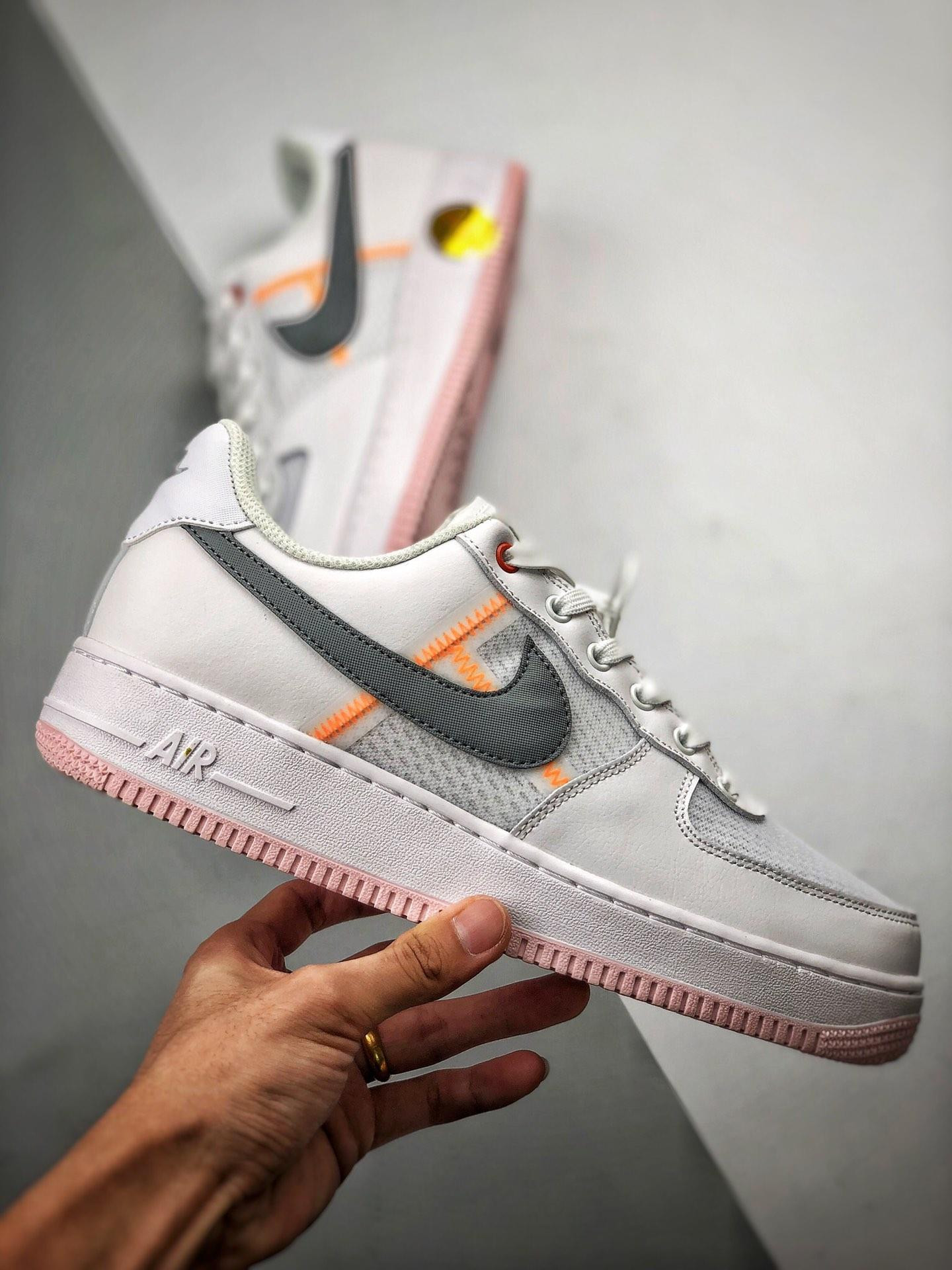 Nike Air Force 1 Low 07 LV8 White Crimson For Sale